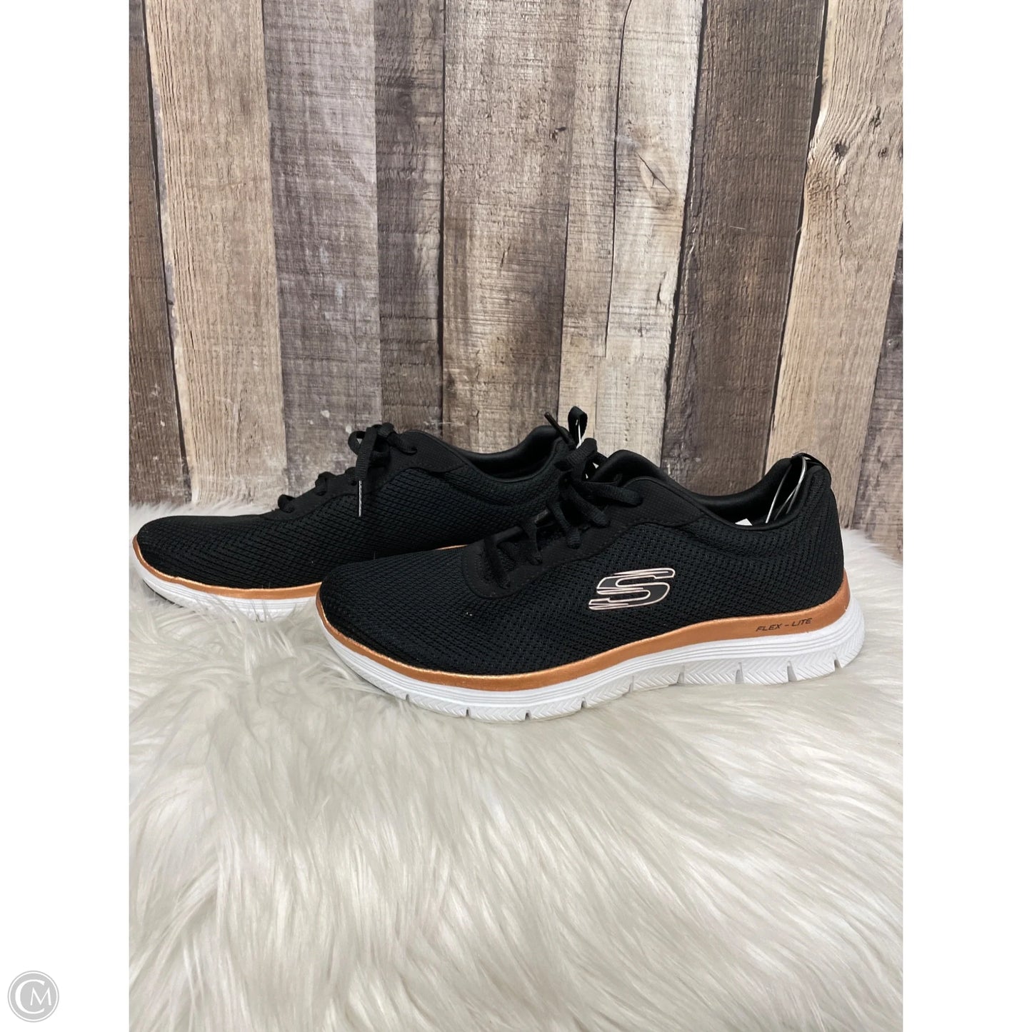 Shoes Athletic By Skechers In Black, Size: 8.5