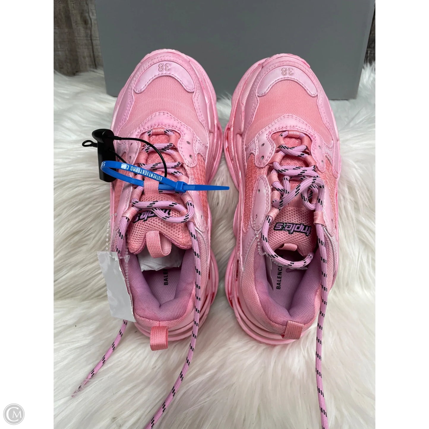 Shoes Luxury Designer By Balenciaga In Pink, Size: 8
