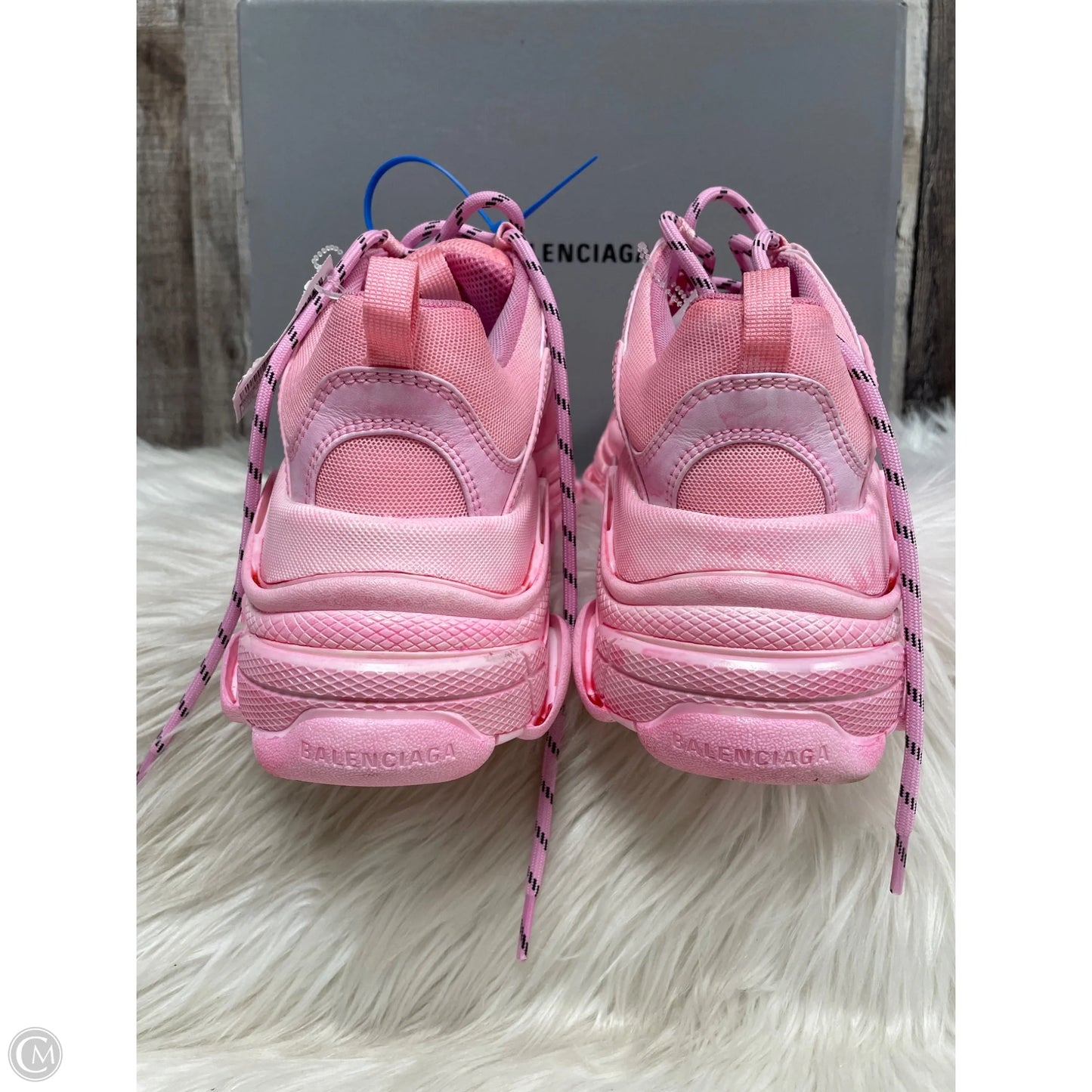 Shoes Luxury Designer By Balenciaga In Pink, Size: 8