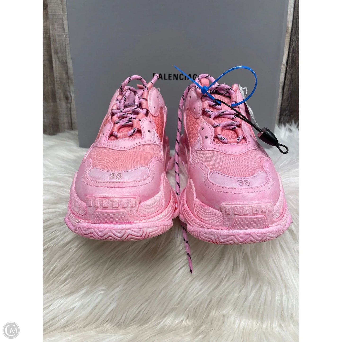 Shoes Luxury Designer By Balenciaga In Pink, Size: 8