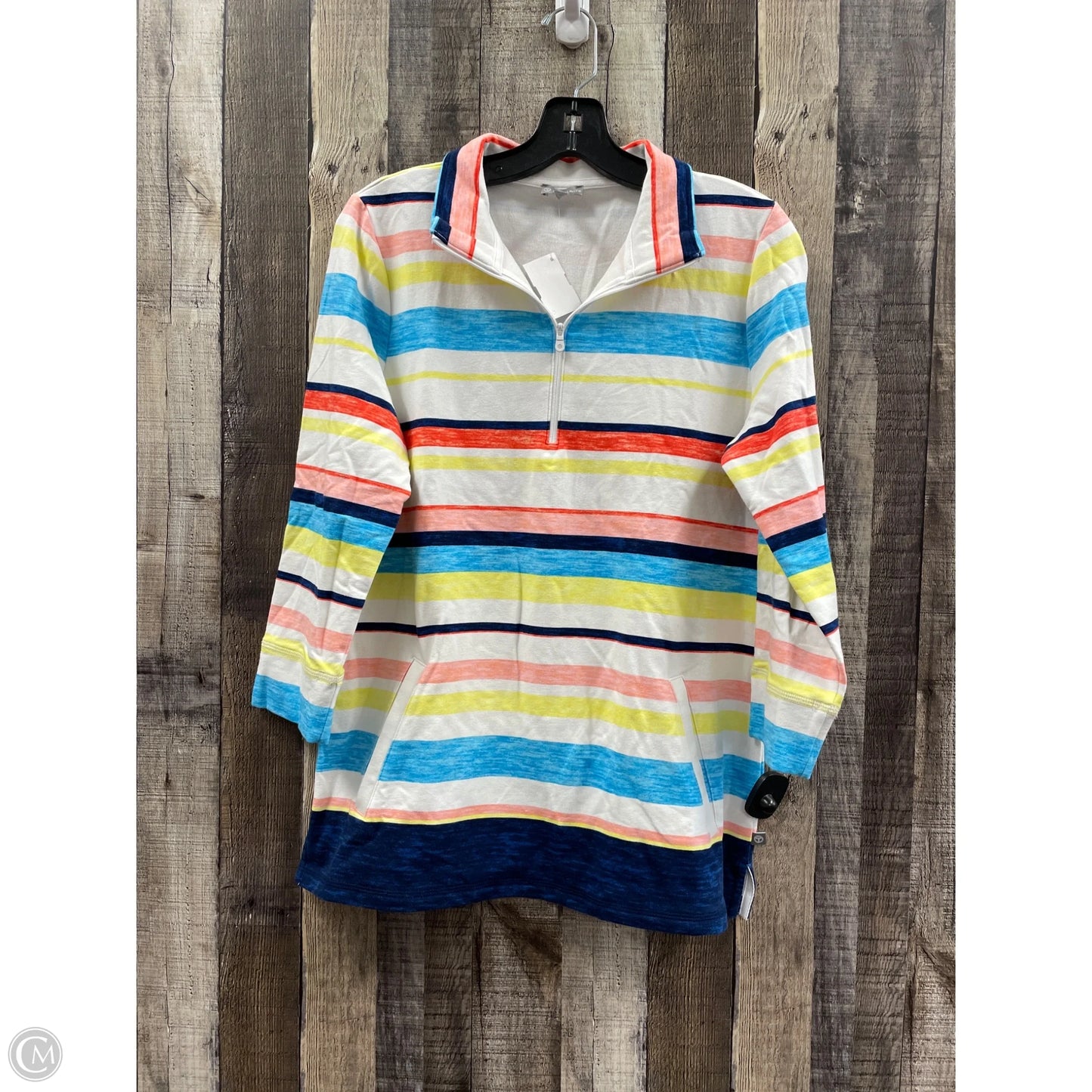 Top Long Sleeve By Talbots In Multi-colored, Size: M