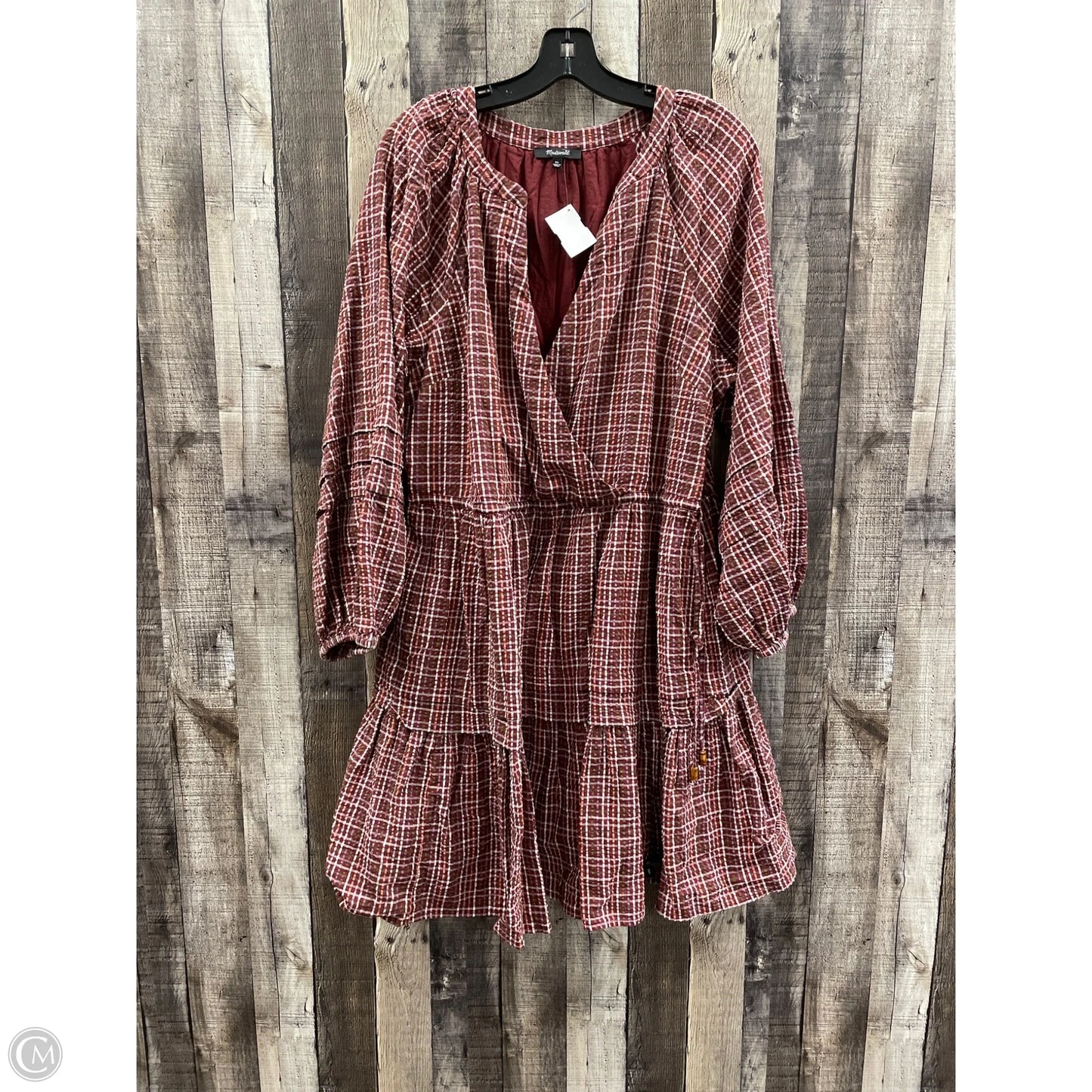 Dress Casual Short By Madewell In Plaid Pattern, Size: Xl