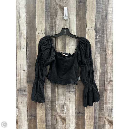 Top Long Sleeve By Mon Ami In Black, Size: S