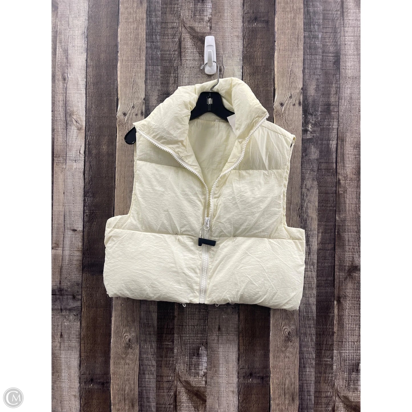 Vest Puffer & Quilted By Cme In Ivory, Size: S