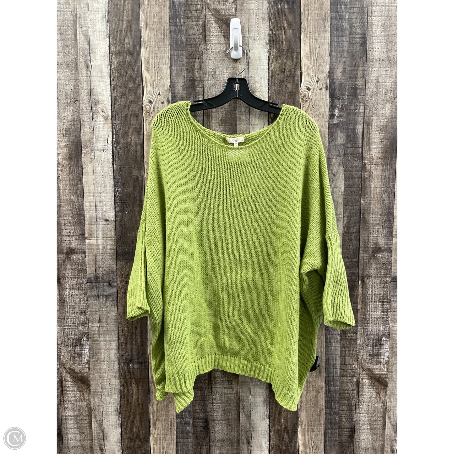 Sweater By Easel In Green, Size: 2x