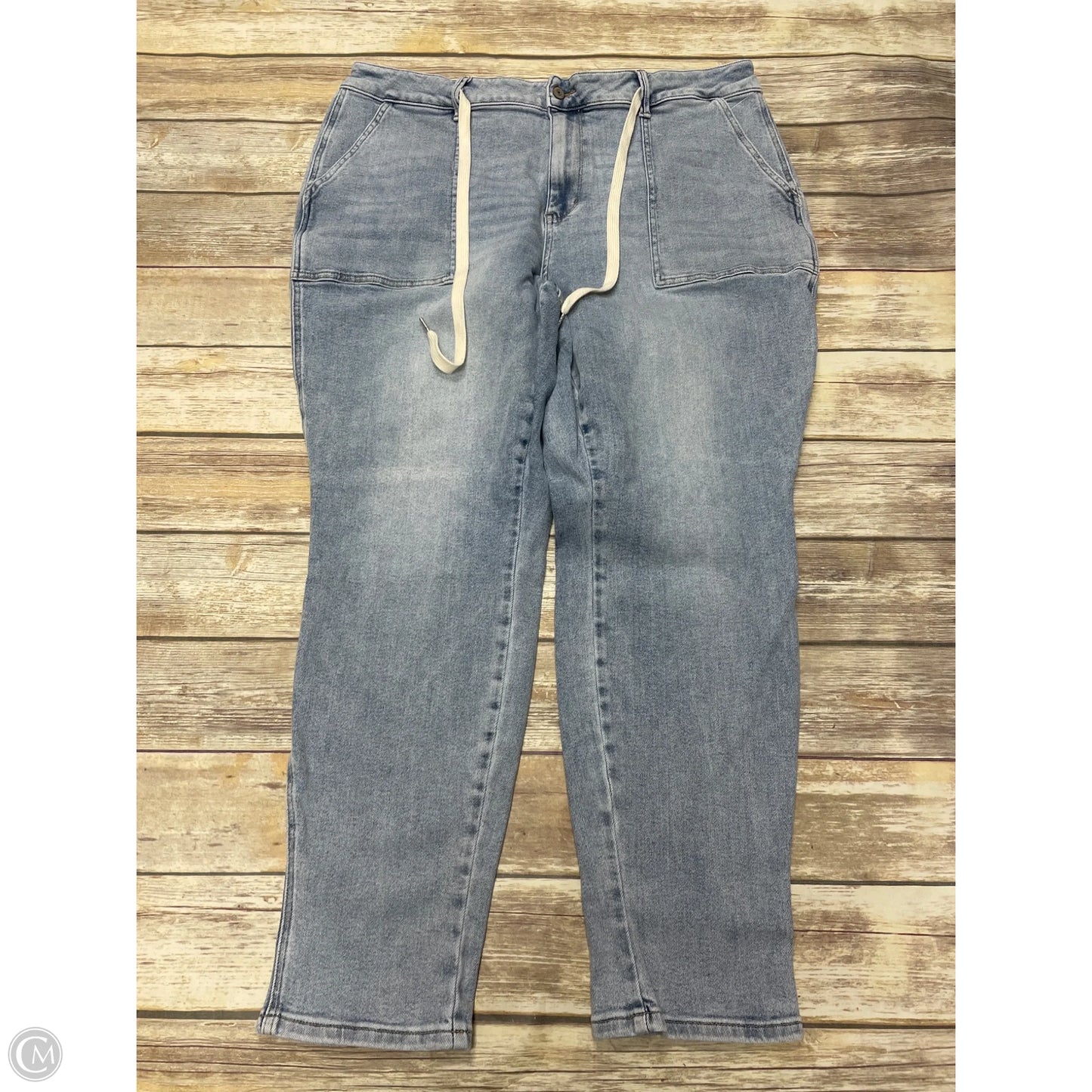 Jeans Straight By Judy Blue In Blue Denim, Size: 22