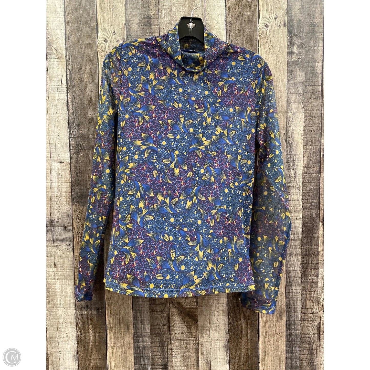 Top Long Sleeve By Cmf In Multi-colored, Size: M
