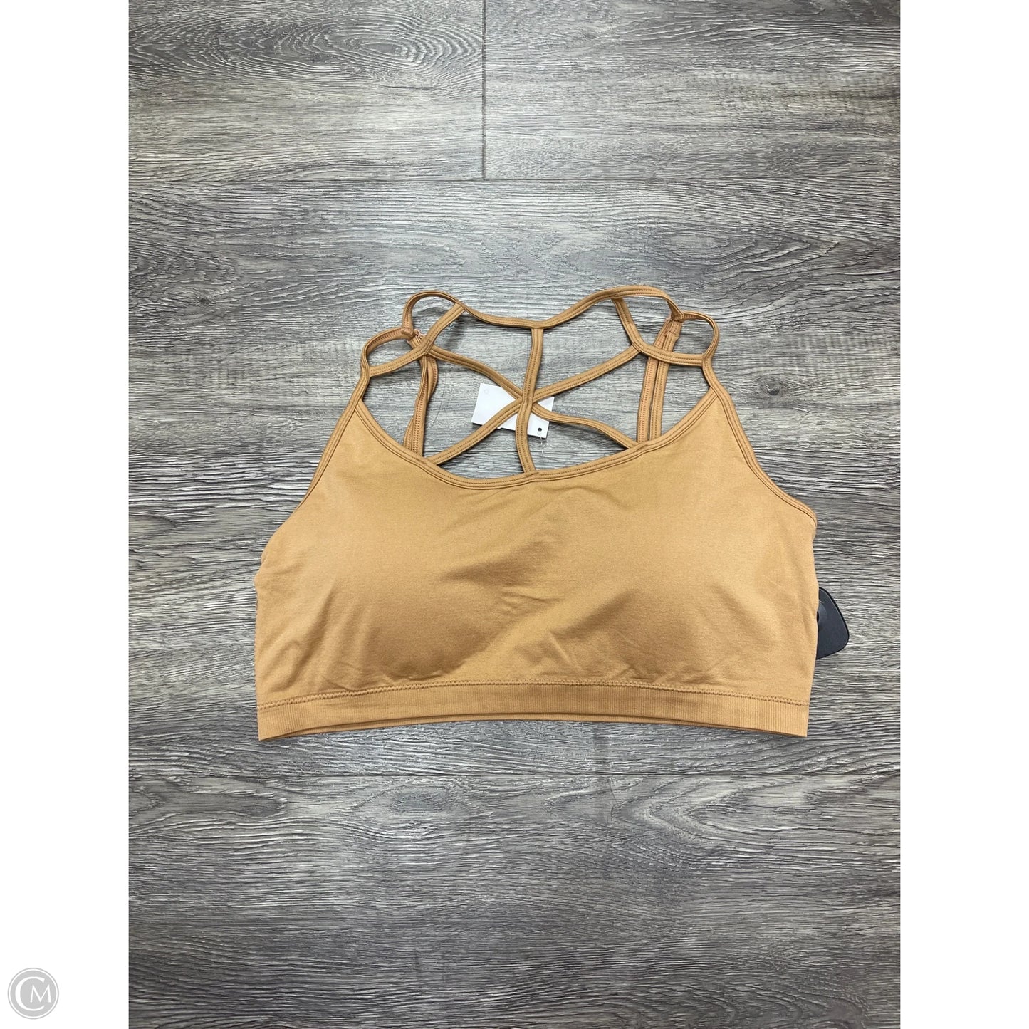 Athletic Bra By Zenana Outfitters In Tan, Size: 2x