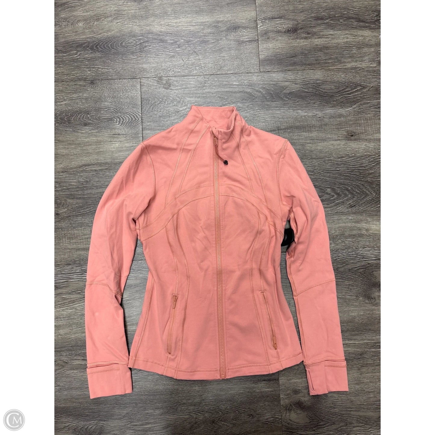 Athletic Jacket By Lululemon In Coral, Size: 6