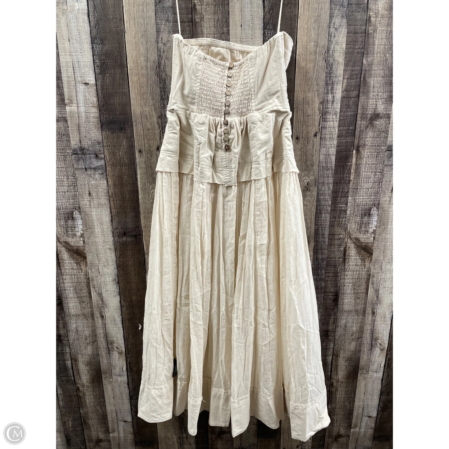 Dress Casual Maxi By Free People In Beige, Size: S
