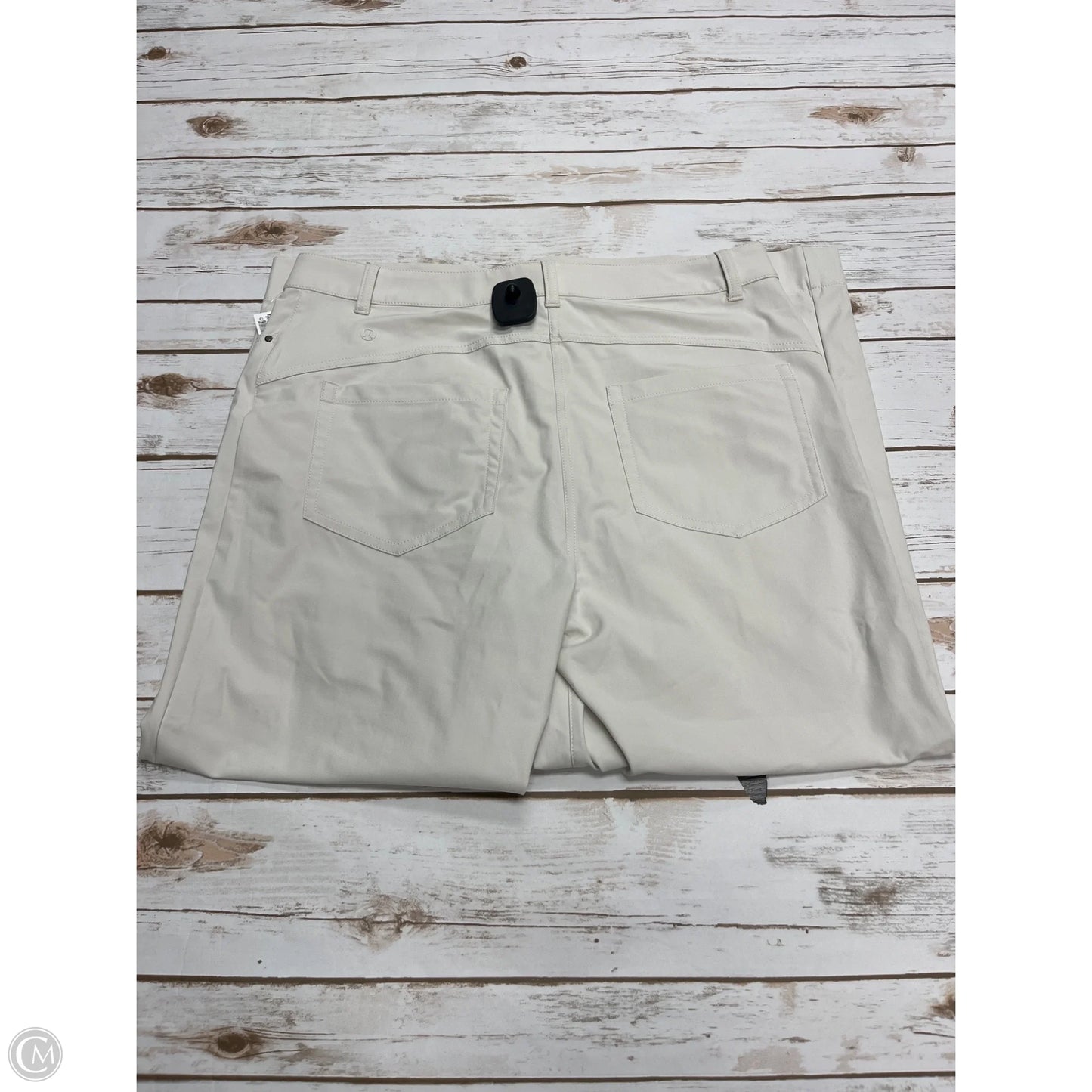 Athletic Pants By Lululemon In Cream, Size: 14
