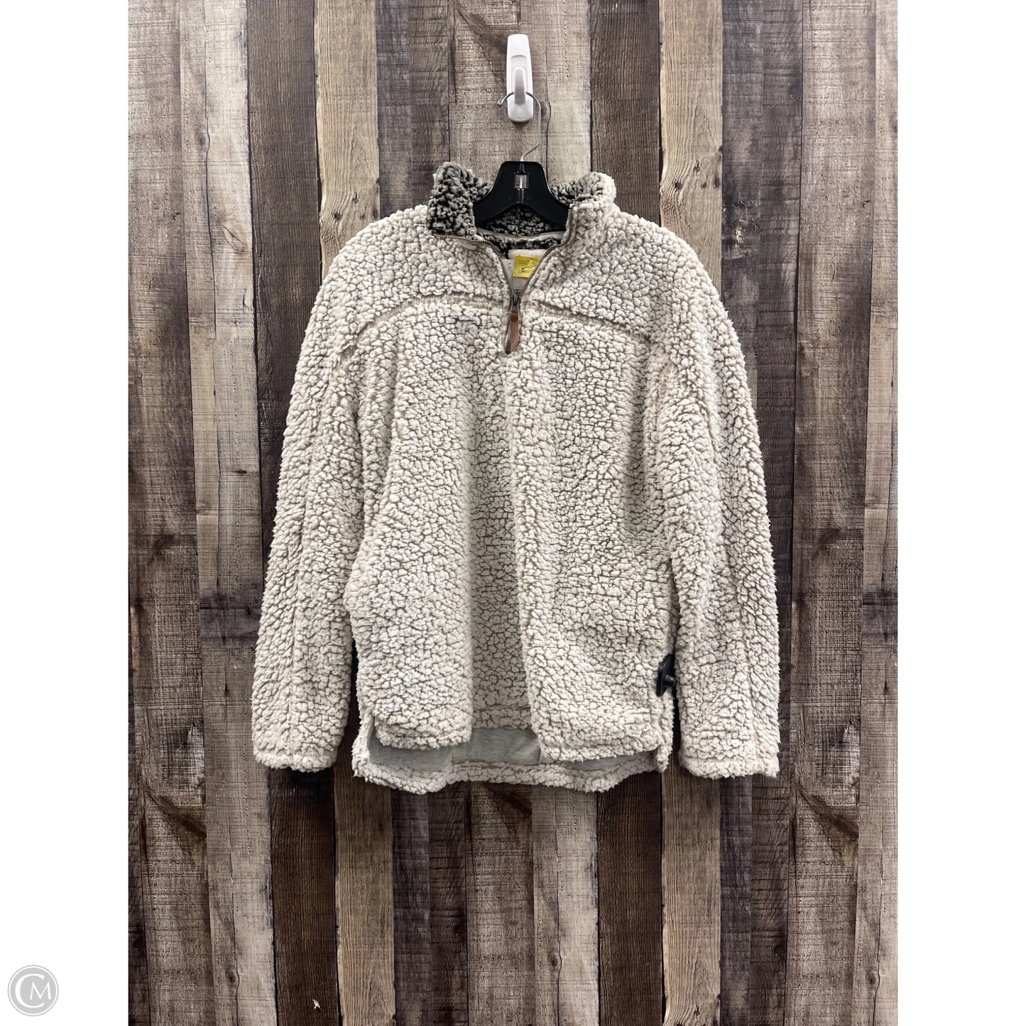 Jacket Fleece By Thread And Supply In Cream, Size: S