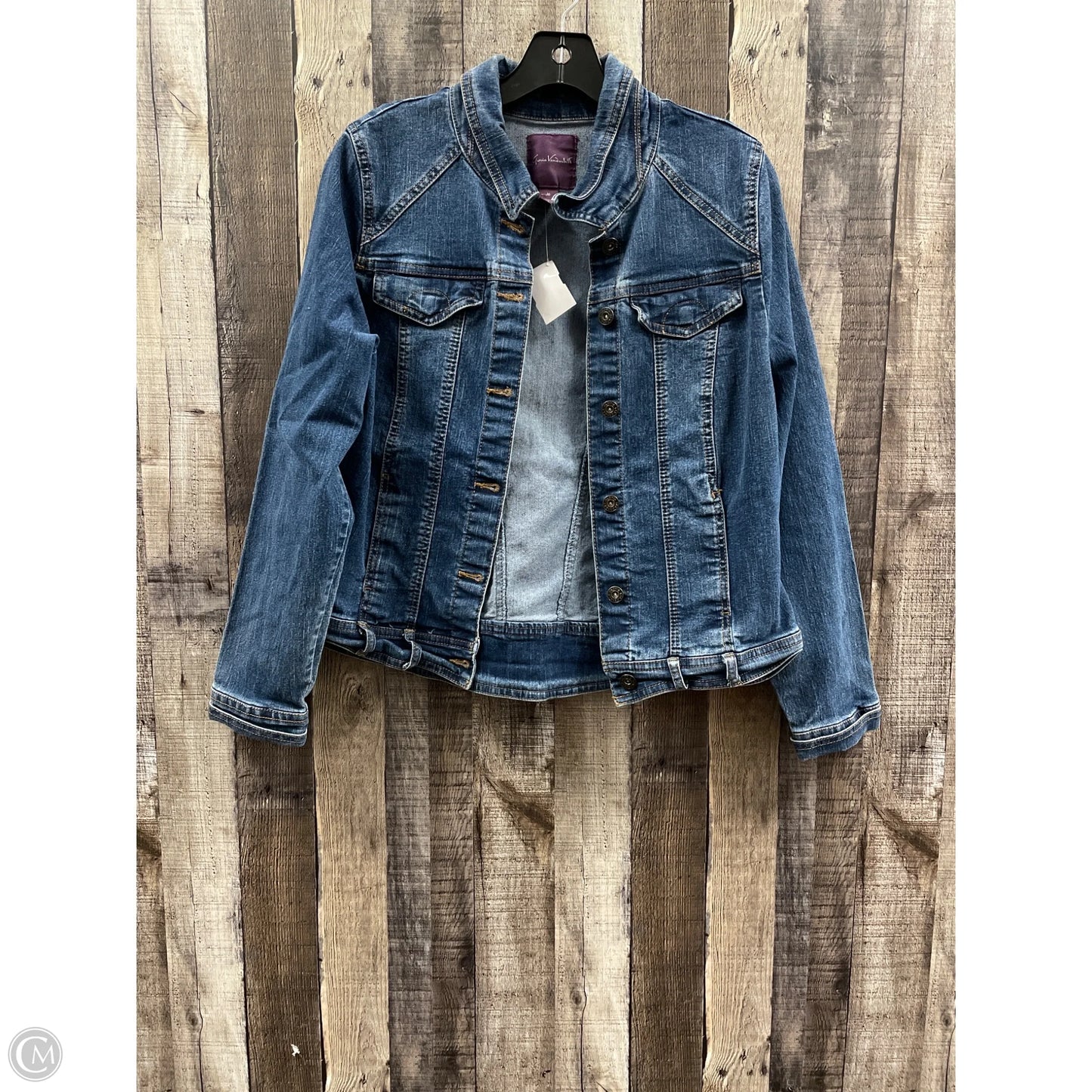 Jacket Denim By Gloria Vanderbilt In Blue Denim, Size: M