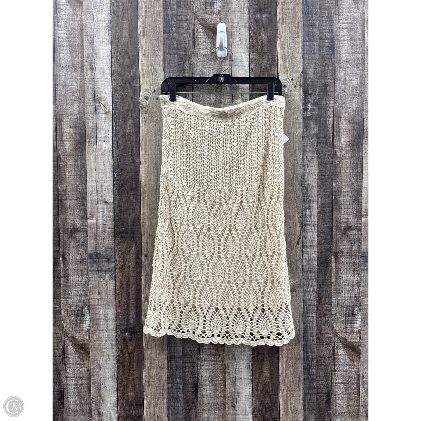 Skirt Midi By Cme In Cream, Size: L