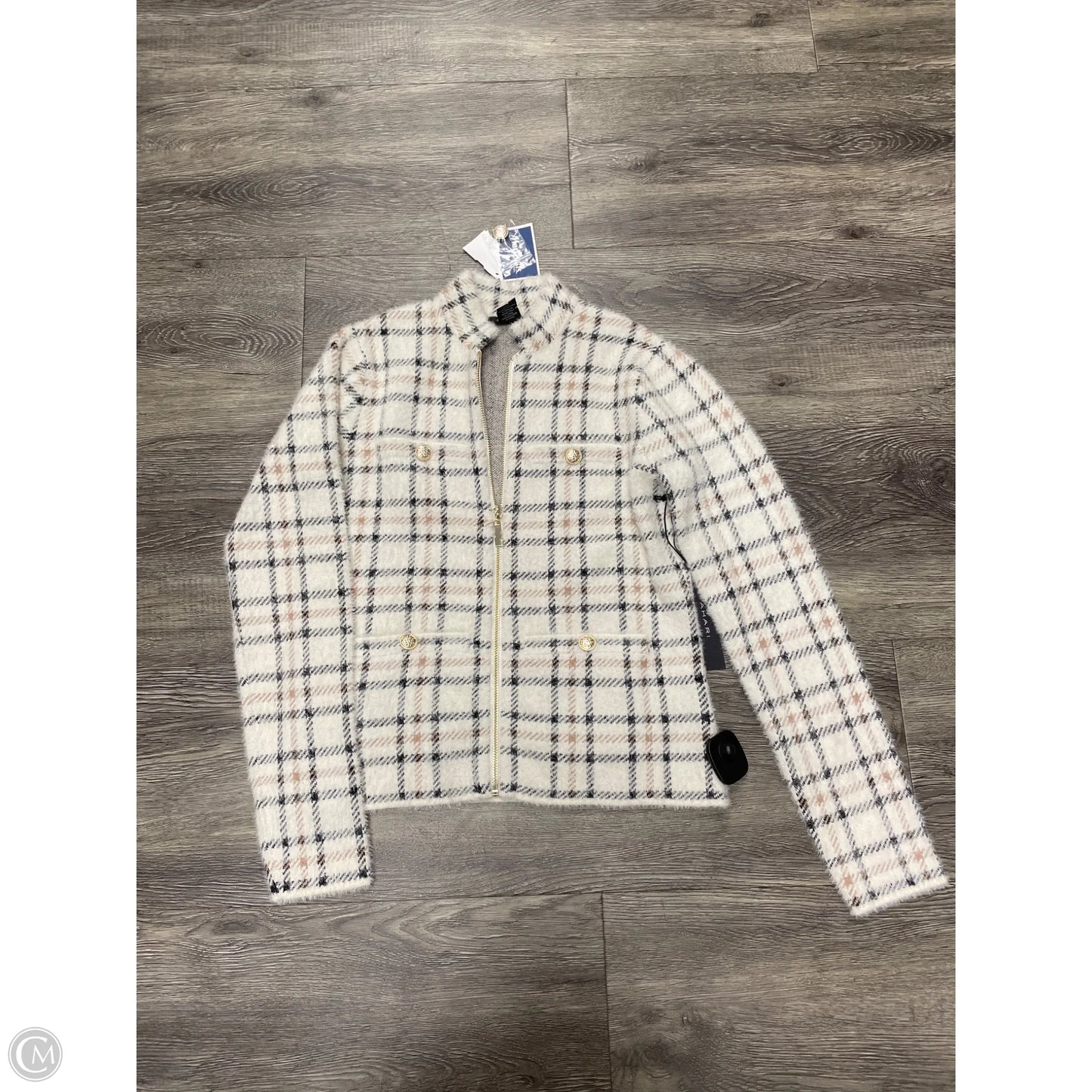 Blazer By Tahari By Arthur Levine In Plaid Pattern, Size: Xs