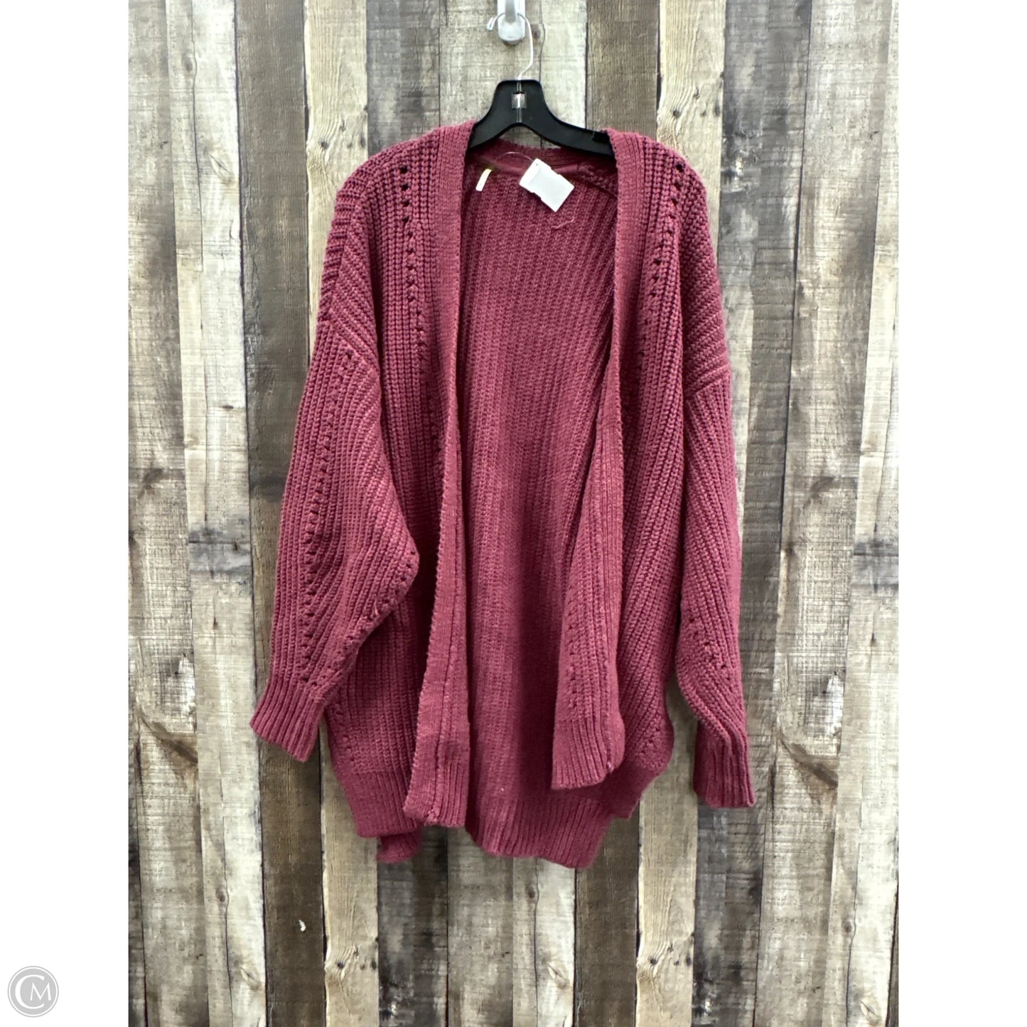 Sweater Cardigan By Free People In Maroon, Size: Xs