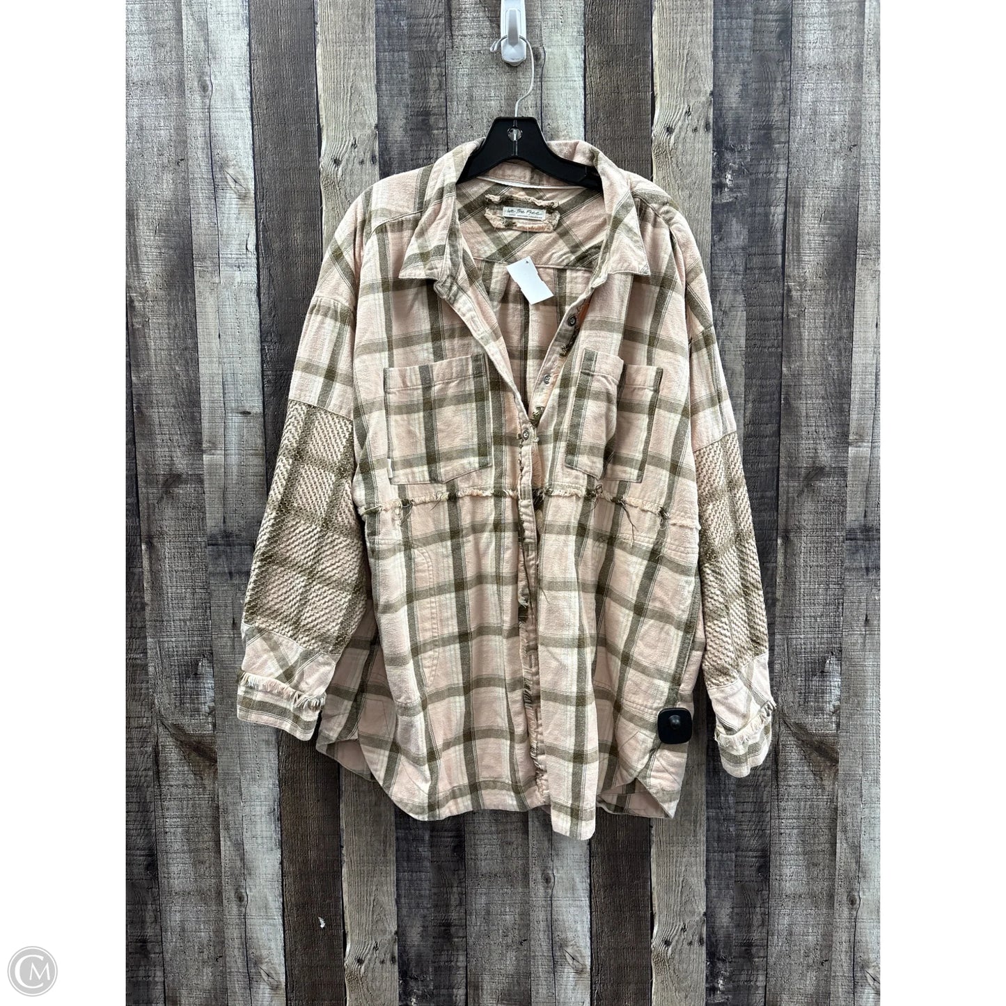 Jacket Shirt By We The Free In Plaid Pattern, Size: L