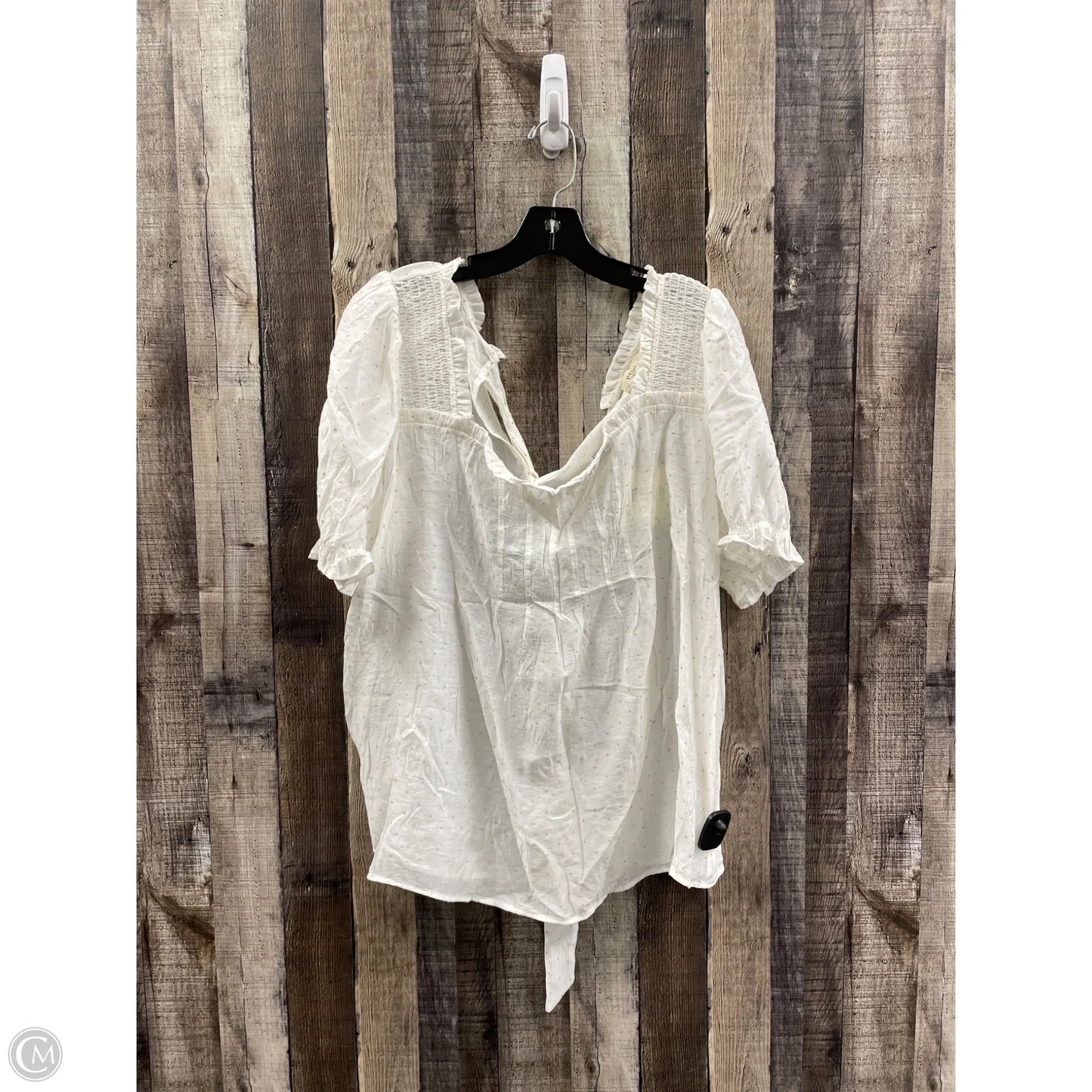 Top Short Sleeve By Cme In Polkadot Pattern, Size: 3x