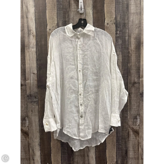 Top Long Sleeve By Vitamin A In White, Size: S