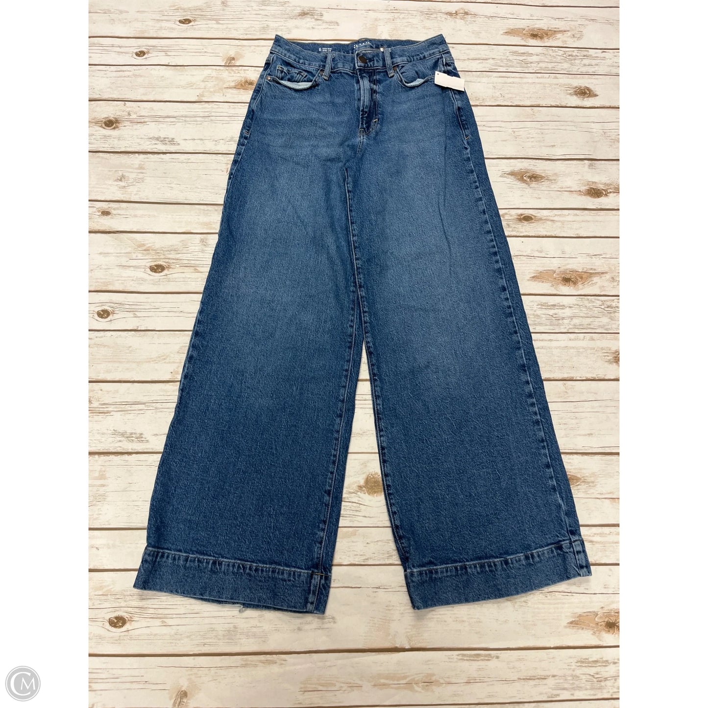 Jeans Wide Leg By Ana In Blue Denim, Size: 6