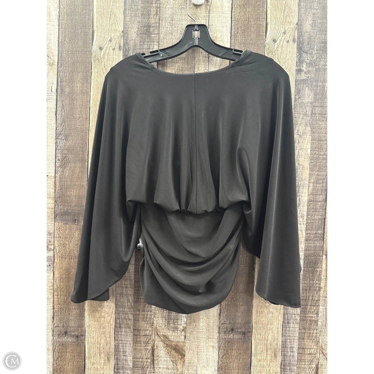 Top 3/4 Sleeve By White House Black Market In Black, Size: S