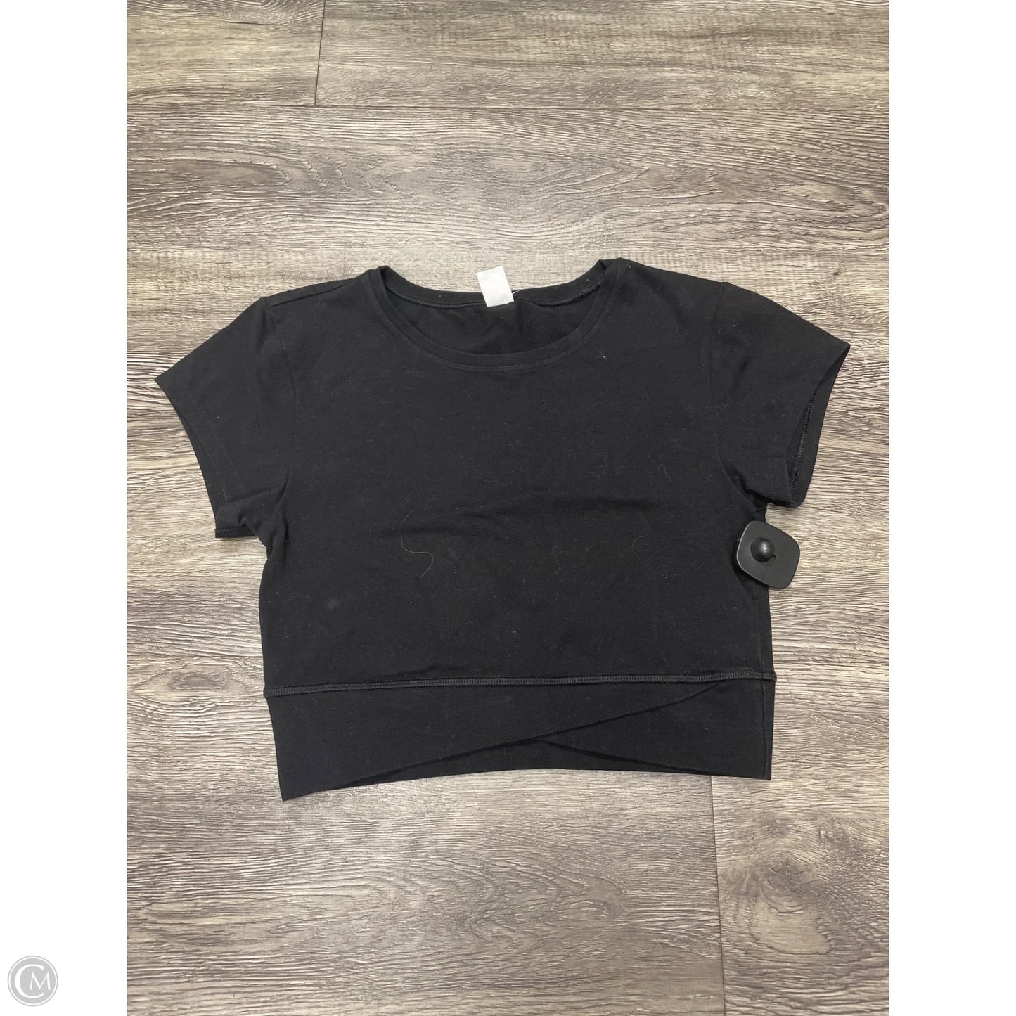 Athletic Top Short Sleeve By Old Navy In Black, Size: S