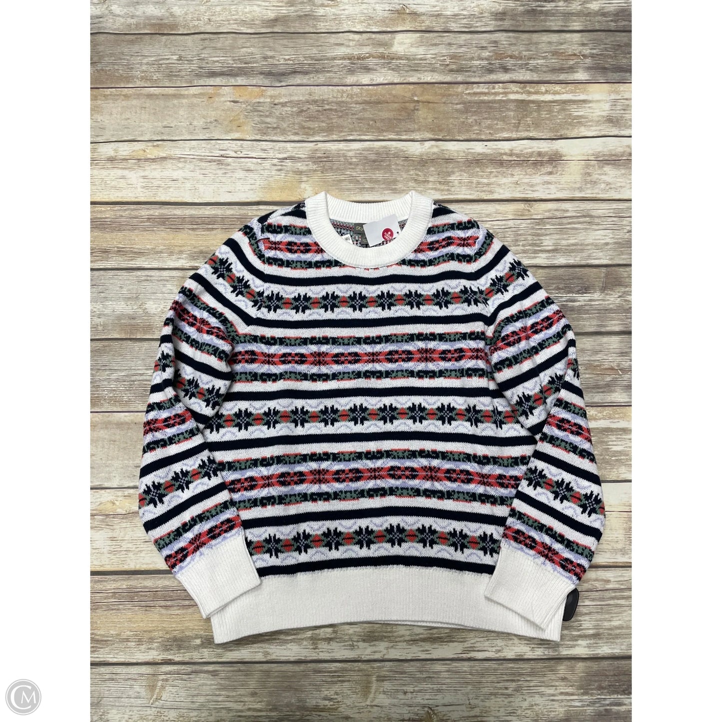 Sweater By Style And Company In Multi-colored, Size: M