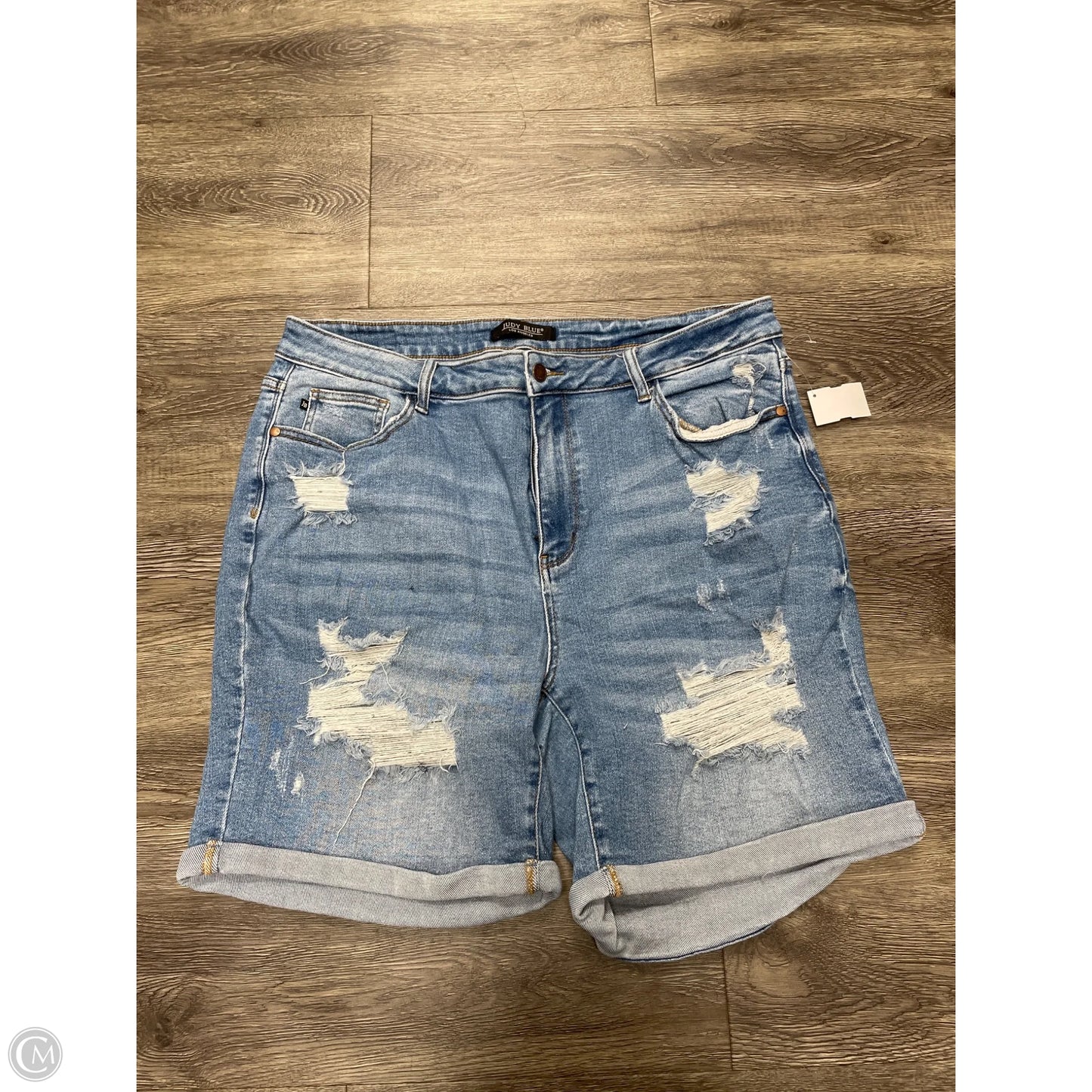 Shorts By Judy Blue In Blue Denim, Size: 3x