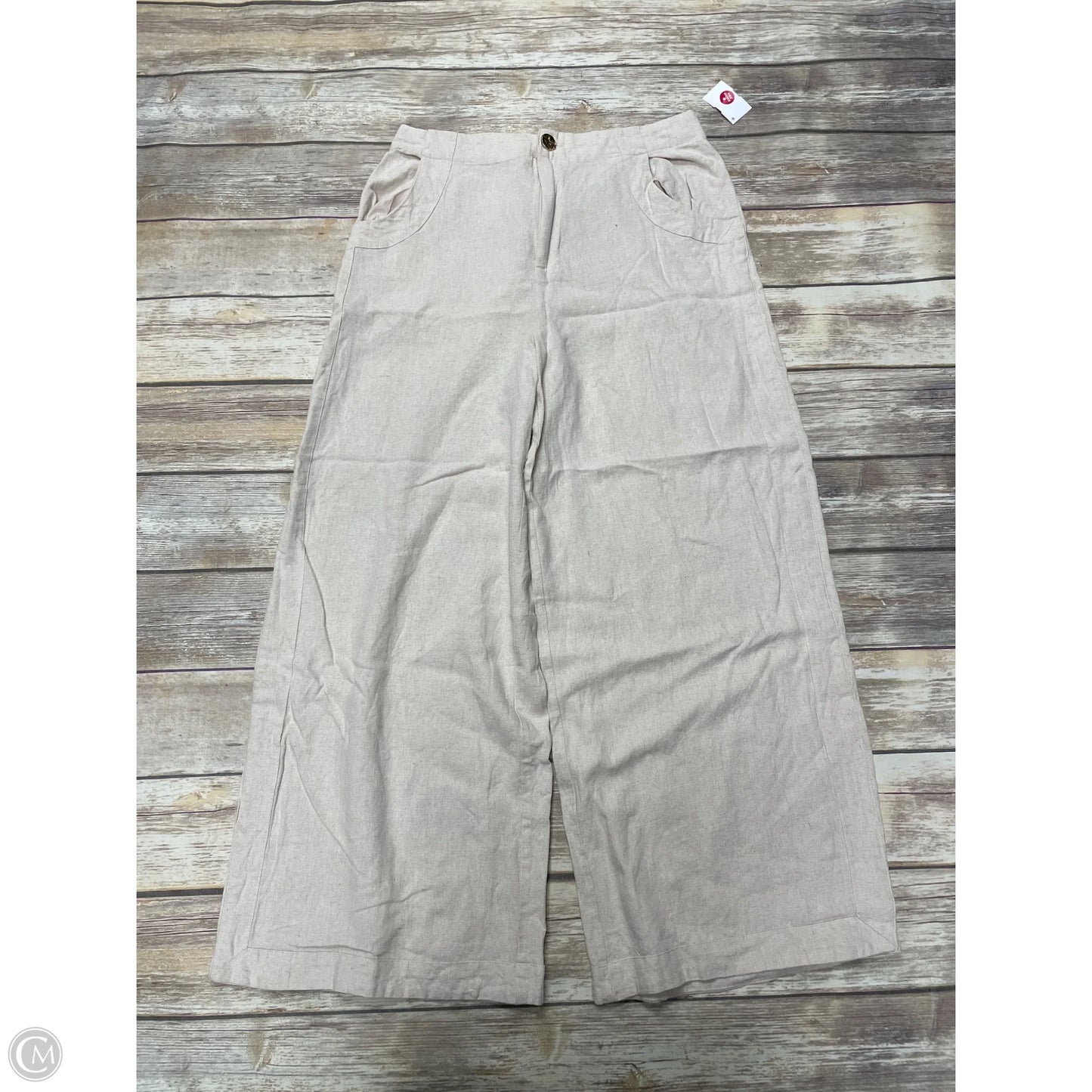 Pants Wide Leg By House Of Harlow In Beige, Size: L