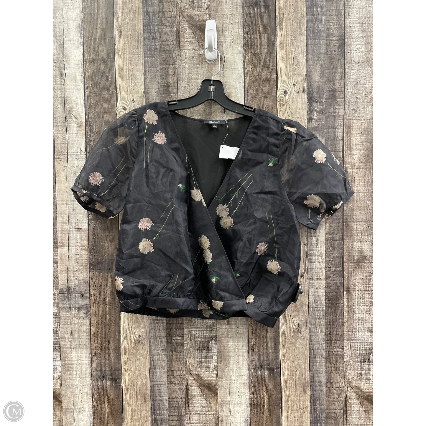 Top Short Sleeve By Madewell In Black, Size: M