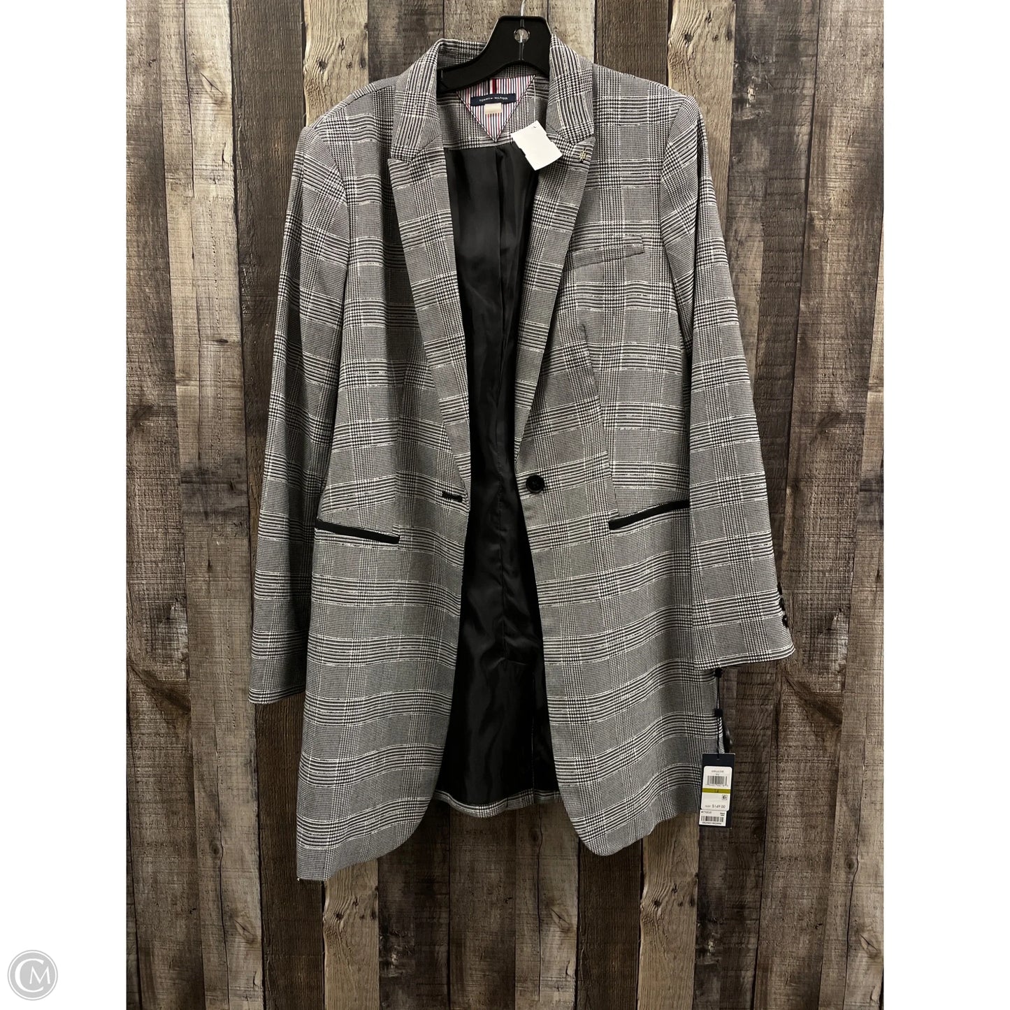Blazer By Tommy Hilfiger In Plaid Pattern, Size: L