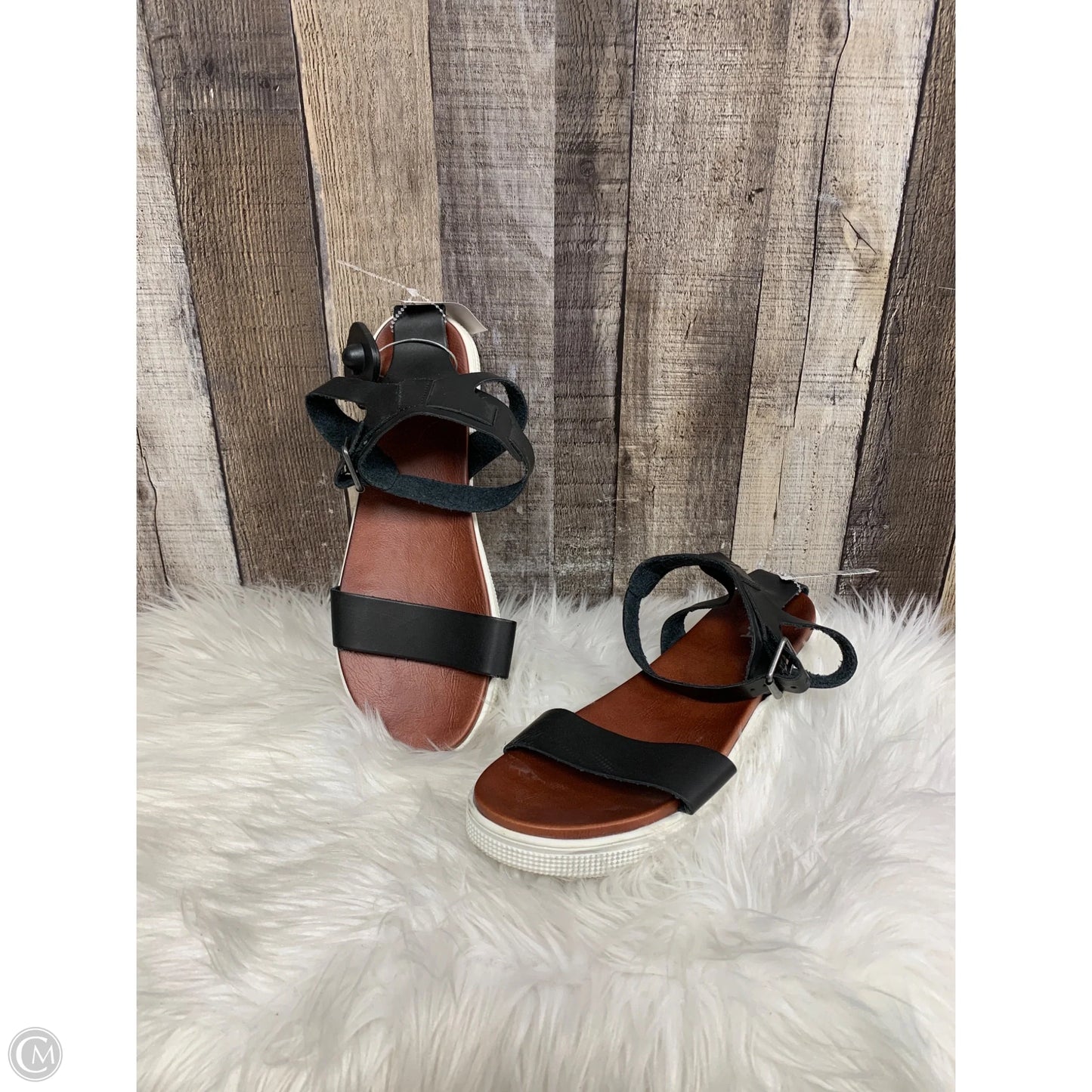 Sandals Heels Platform By Mia In Black, Size: 11