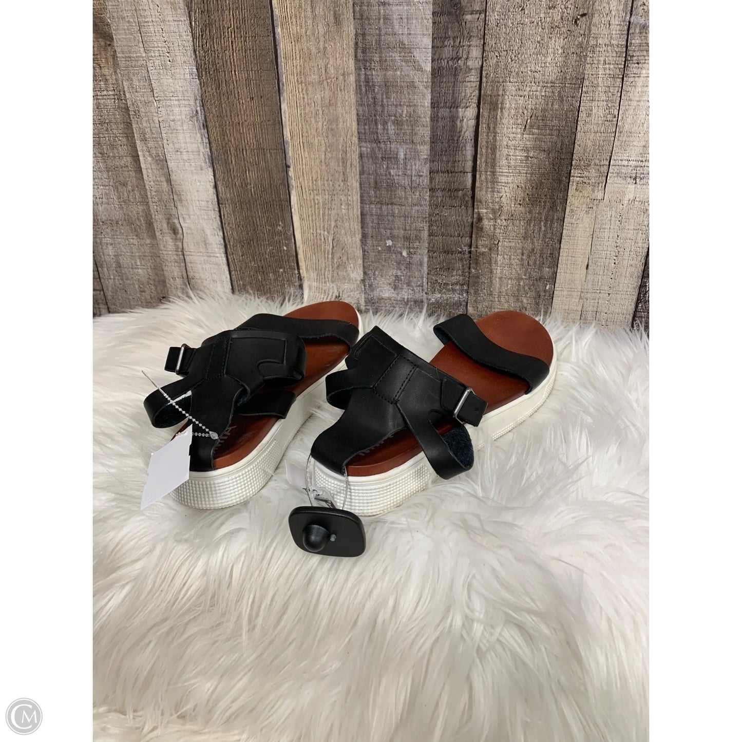 Sandals Heels Platform By Mia In Black, Size: 11