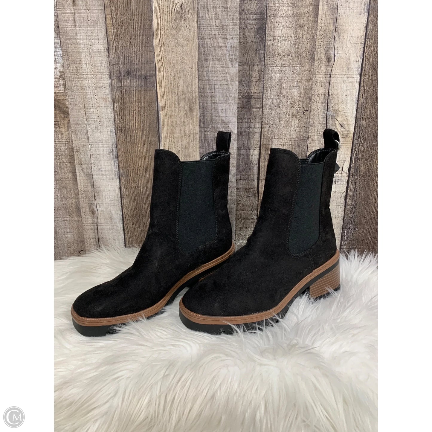 Boots Ankle Heels By Cme In Black, Size: 10