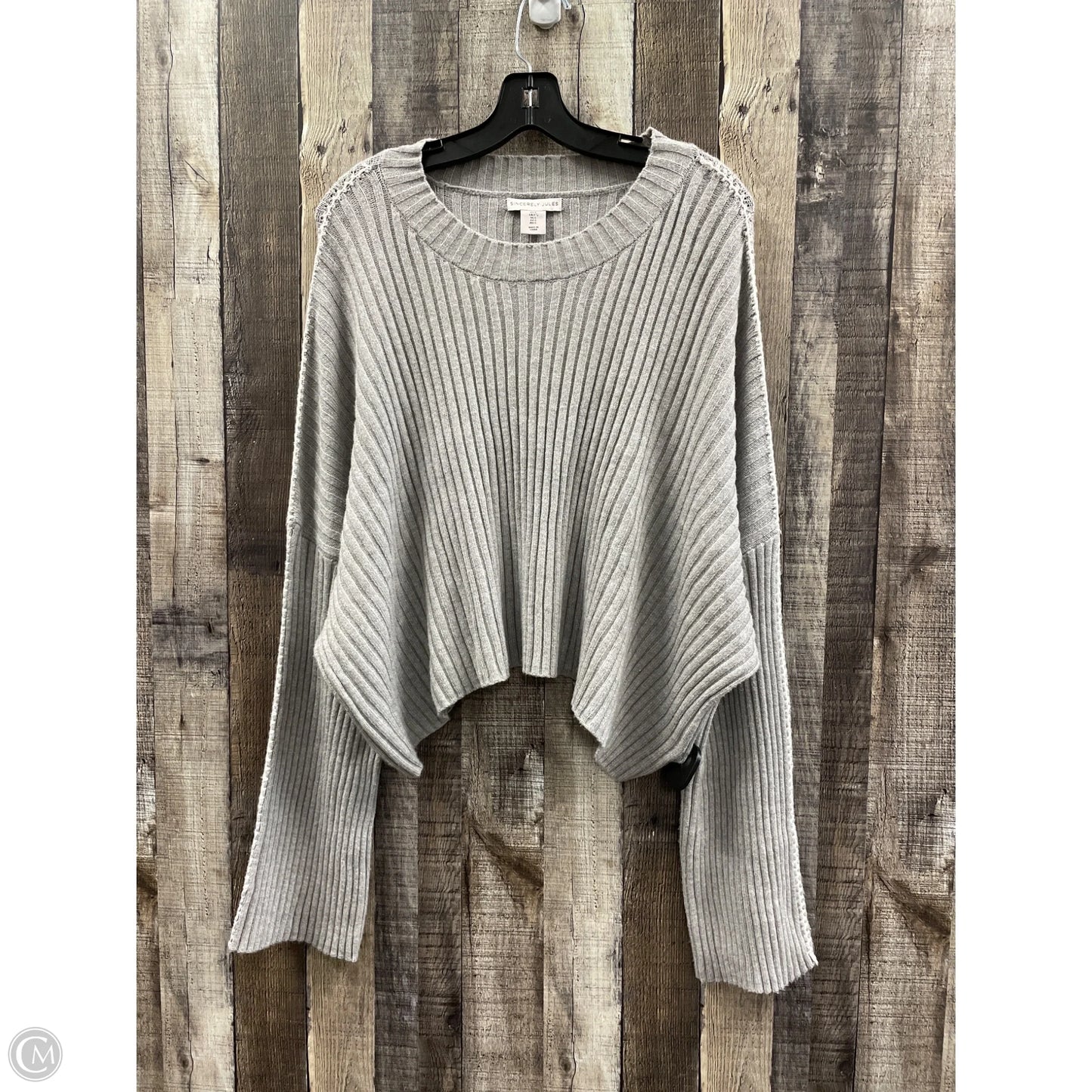 Sweater By Cme In Grey, Size: L