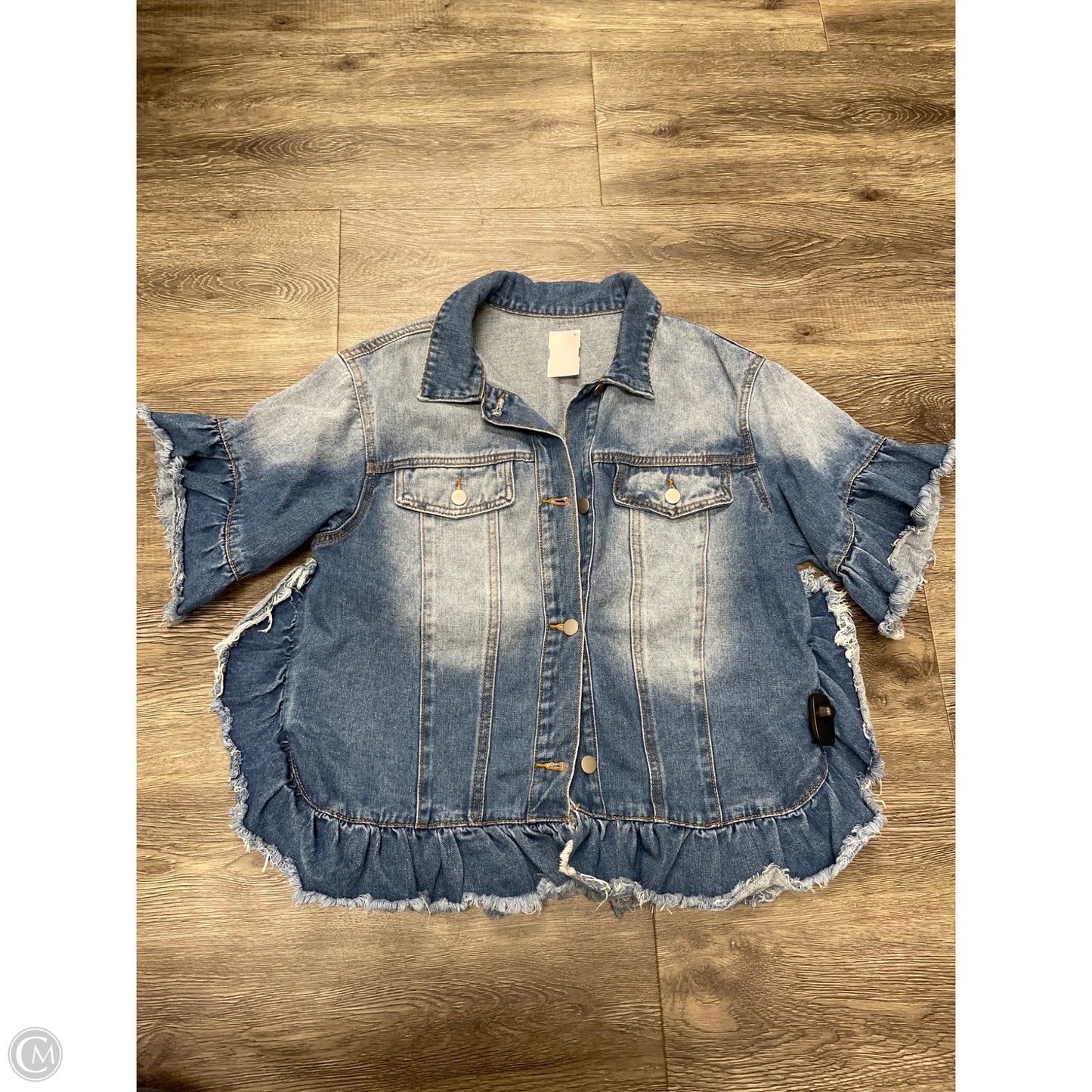 Jacket Denim By Cmf In Blue Denim, Size: M