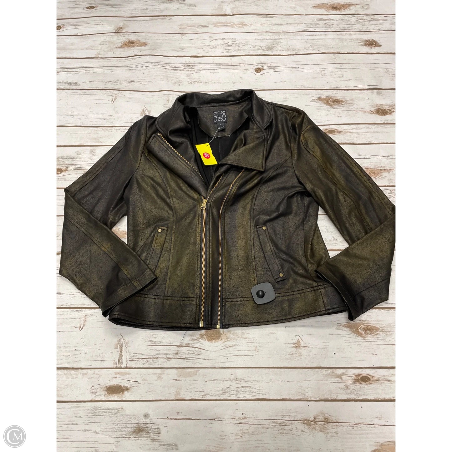 Jacket Moto By Clara Sun Woo In Black, Size: L