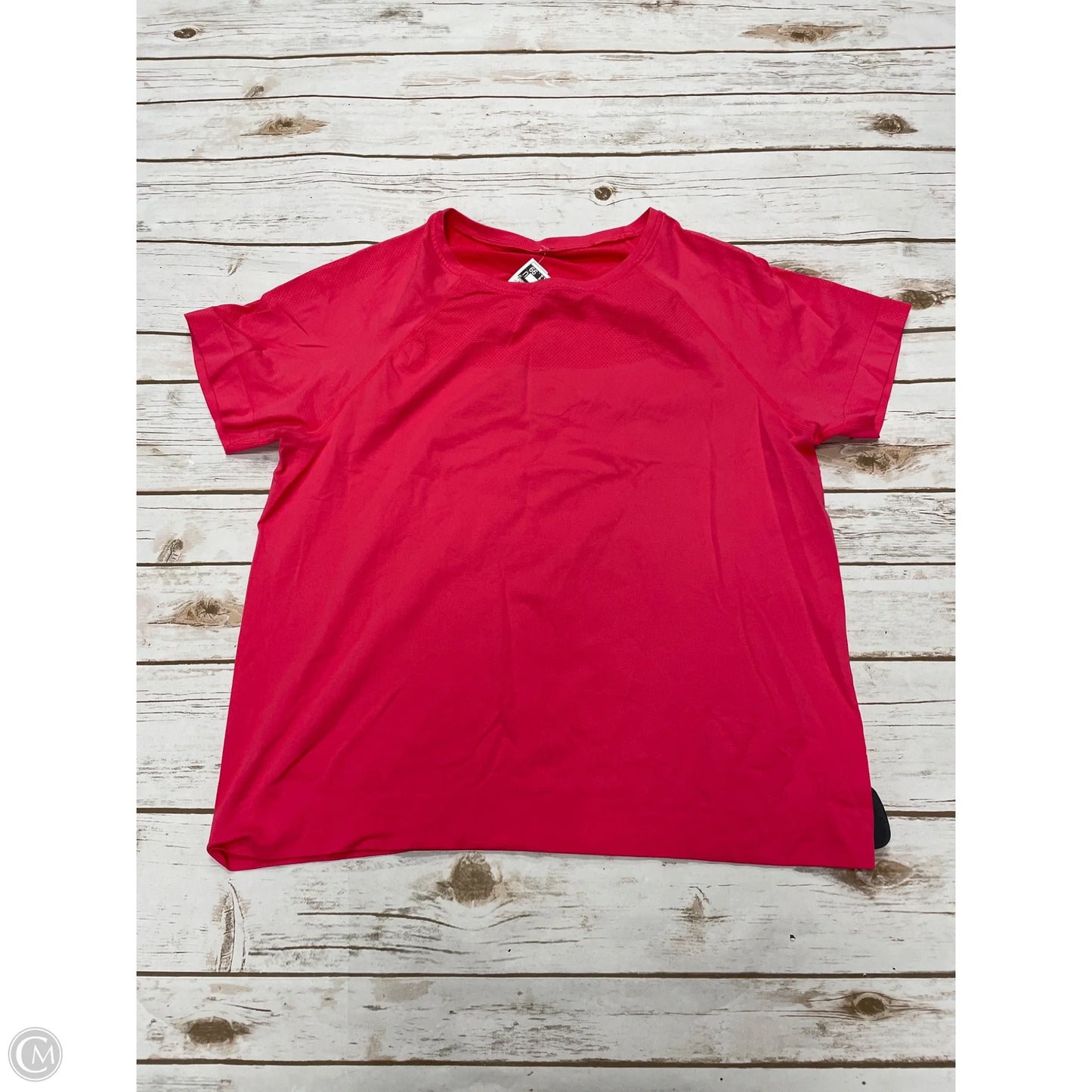 Athletic Top Short Sleeve By Mondetta In Coral, Size: L