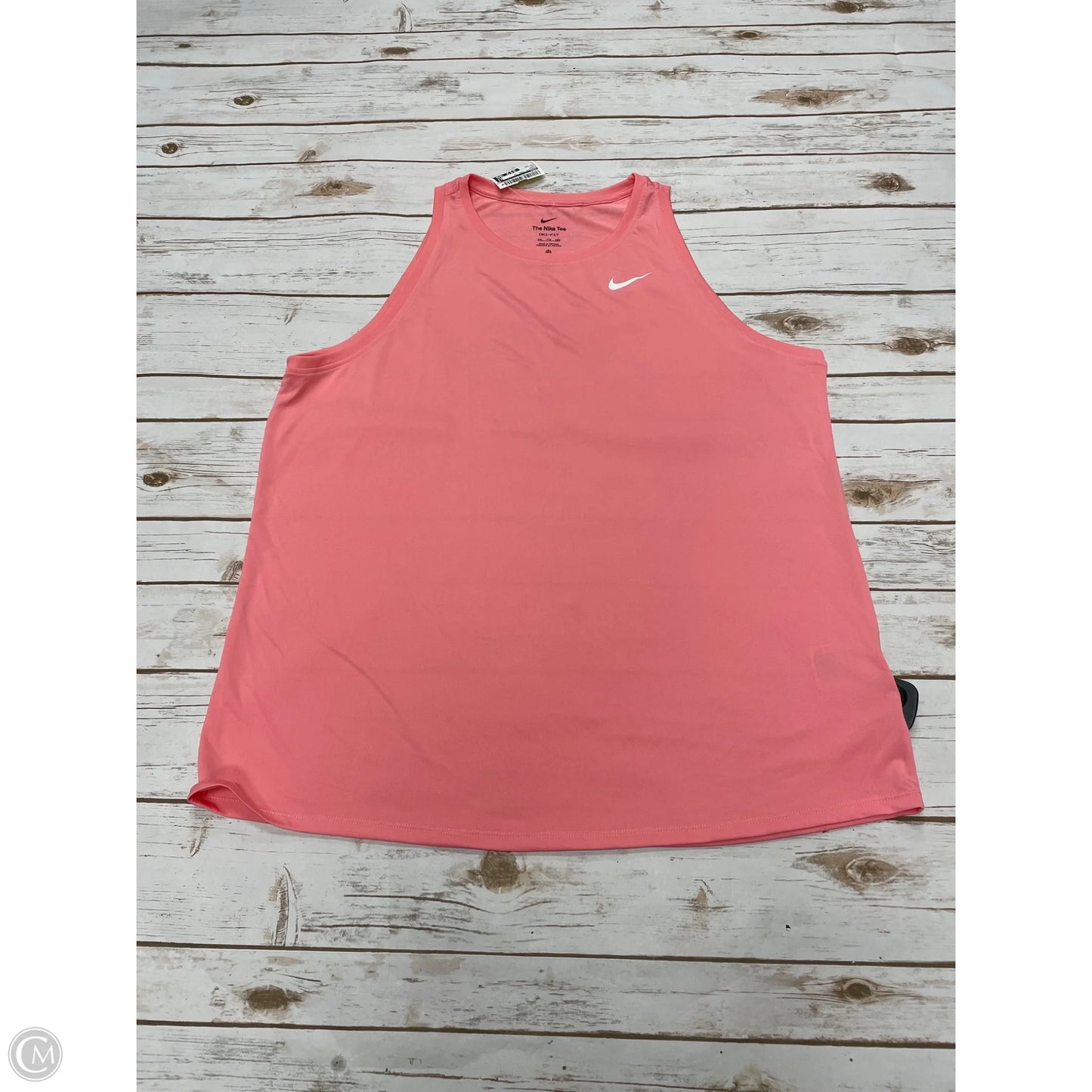 Athletic Tank Top By Nike In Coral, Size: Xxl