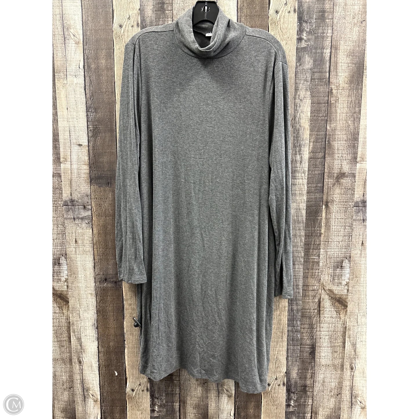 Dress Casual Midi By Gap In Grey, Size: Xxl