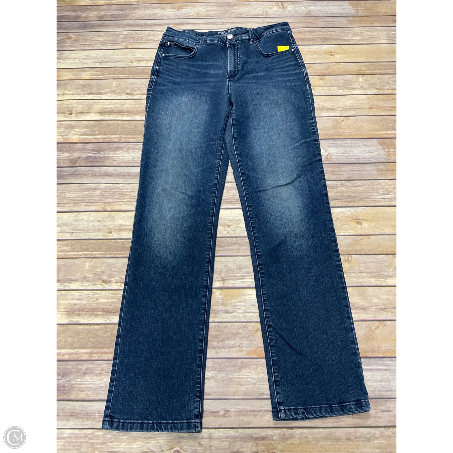 Jeans Straight By Maurices In Blue Denim, Size: 12l