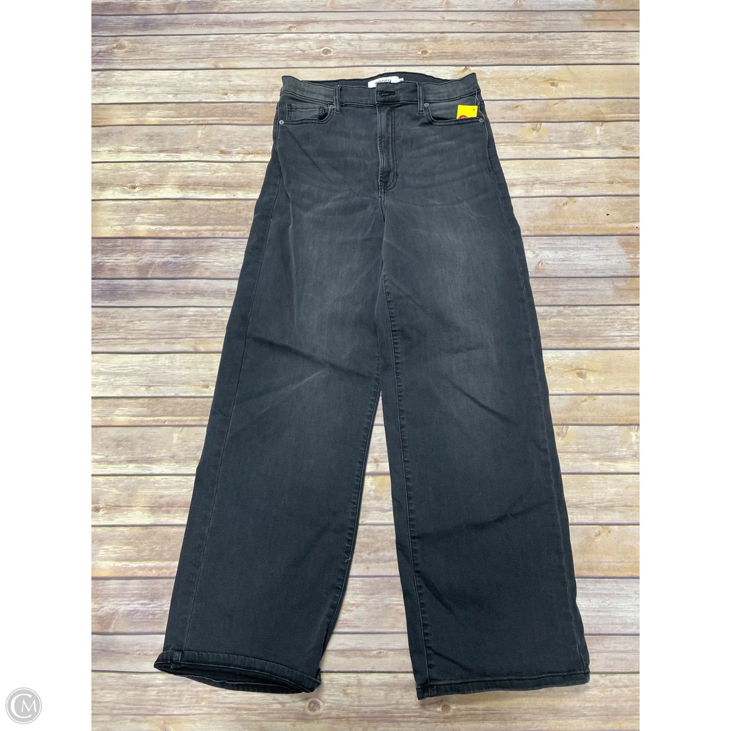 Jeans Wide Leg By Hidden In Black Denim, Size: 10