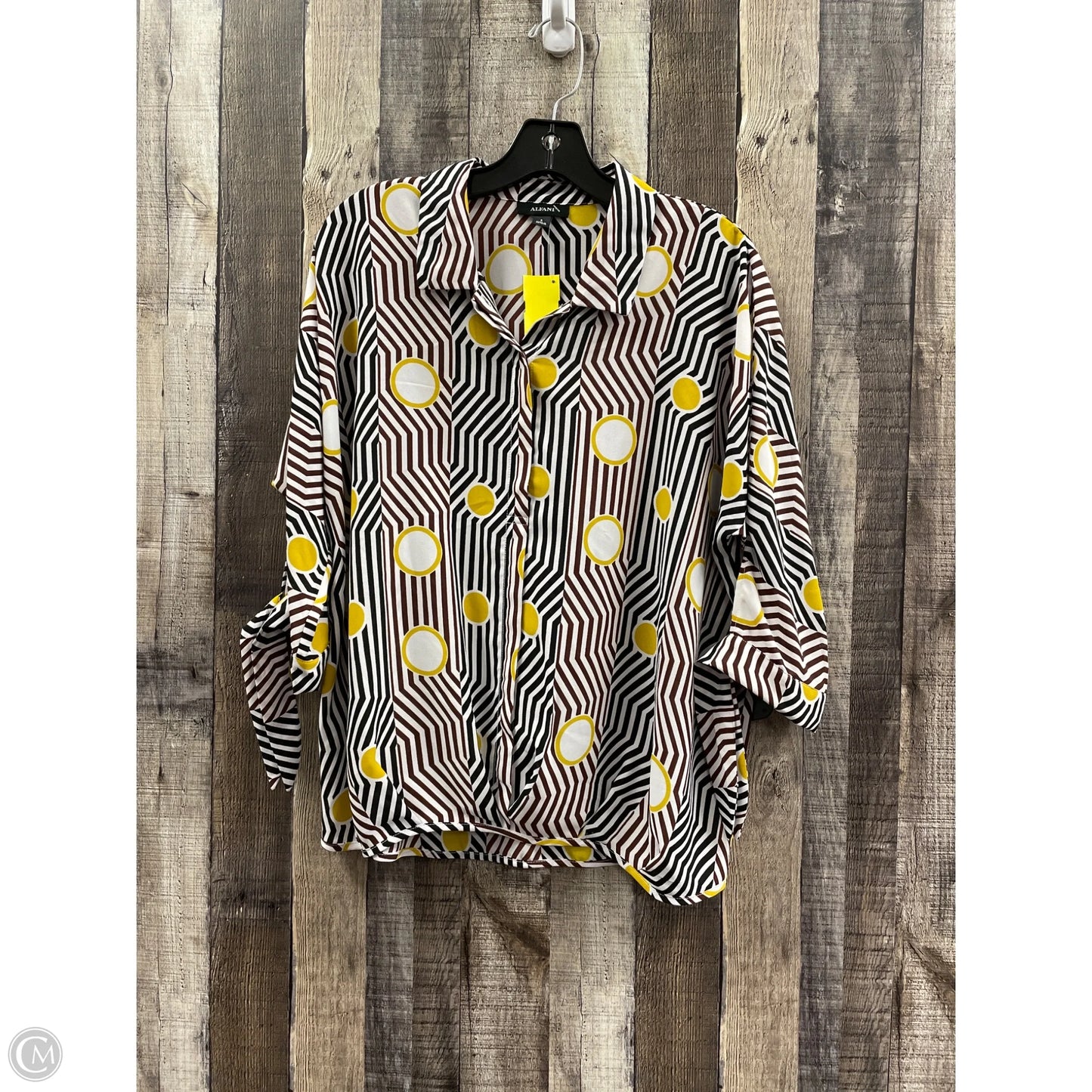 Top 3/4 Sleeve By Alfani In Multi-colored, Size: S