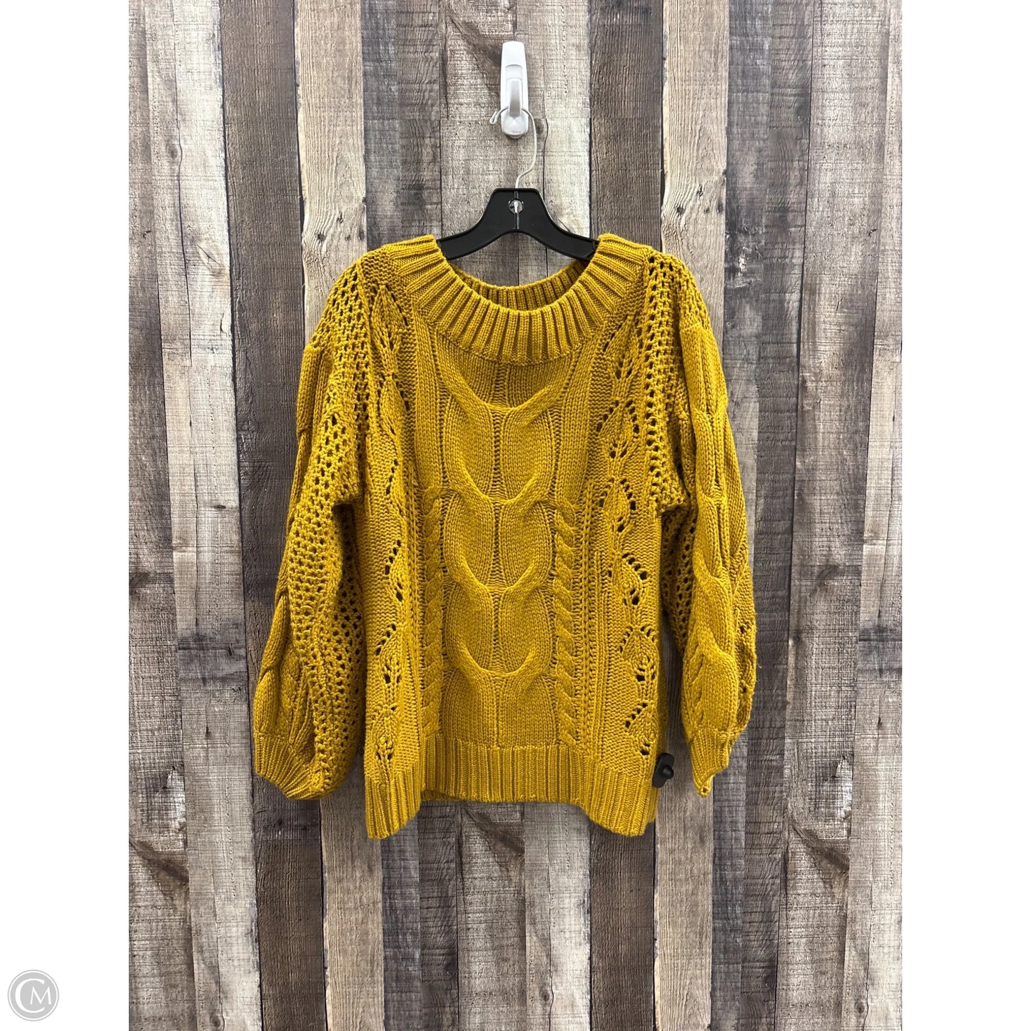 Sweater By Kori America In Gold, Size: M