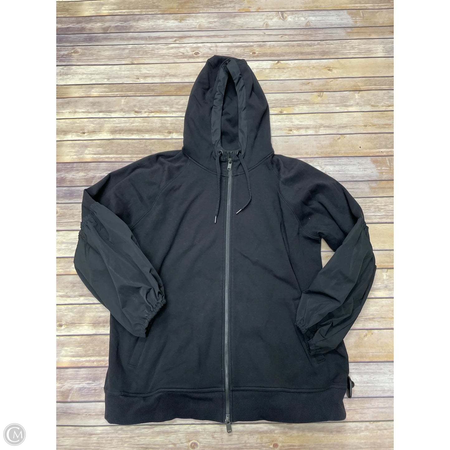 Athletic Jacket By Athleta In Black, Size: Xl