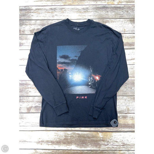 Top Long Sleeve By Pink In Black, Size: M