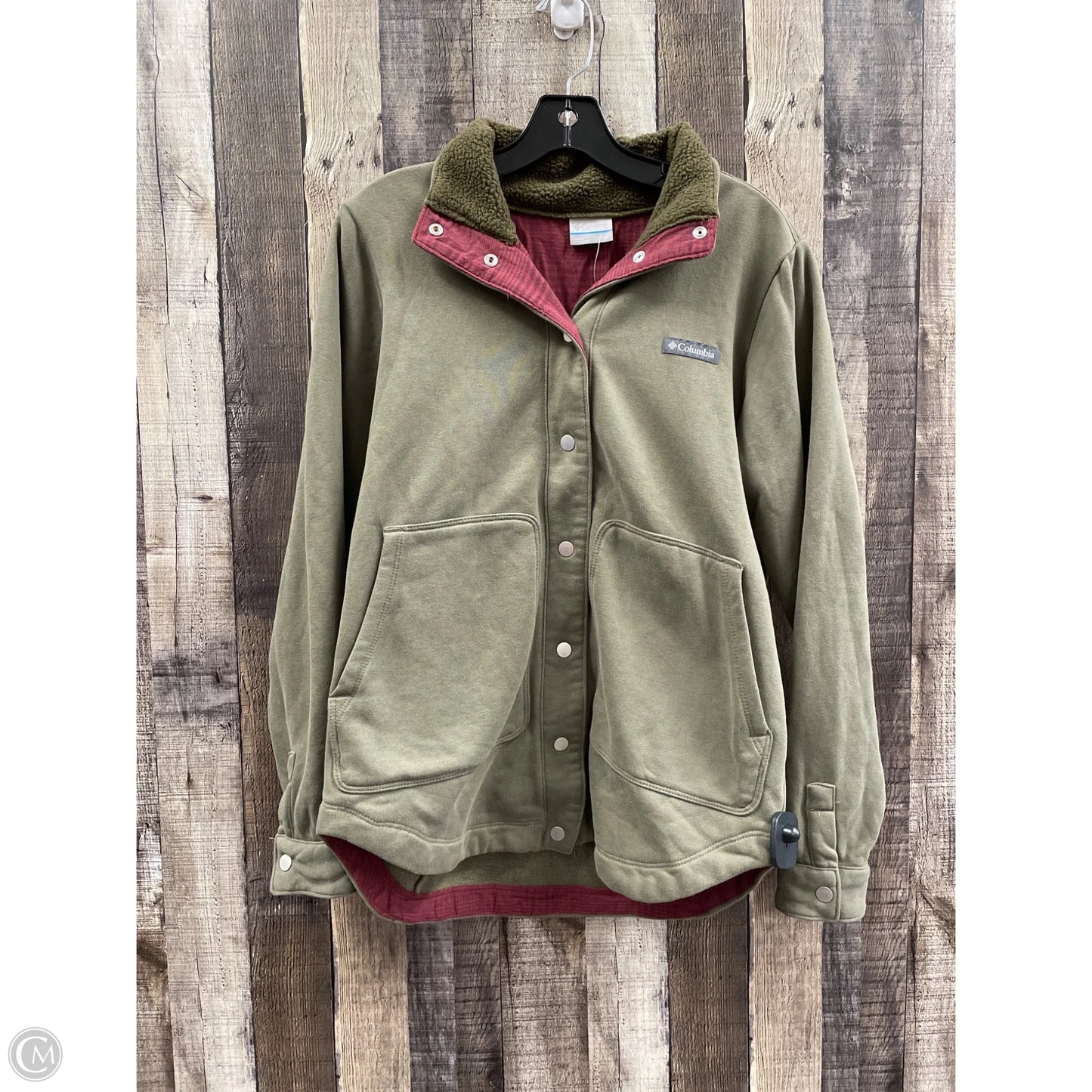 Jacket Fleece By Columbia In Green, Size: M