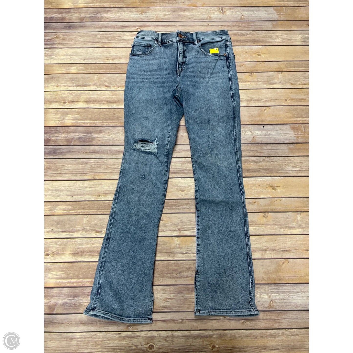 Jeans Flared By Express In Blue Denim, Size: 10
