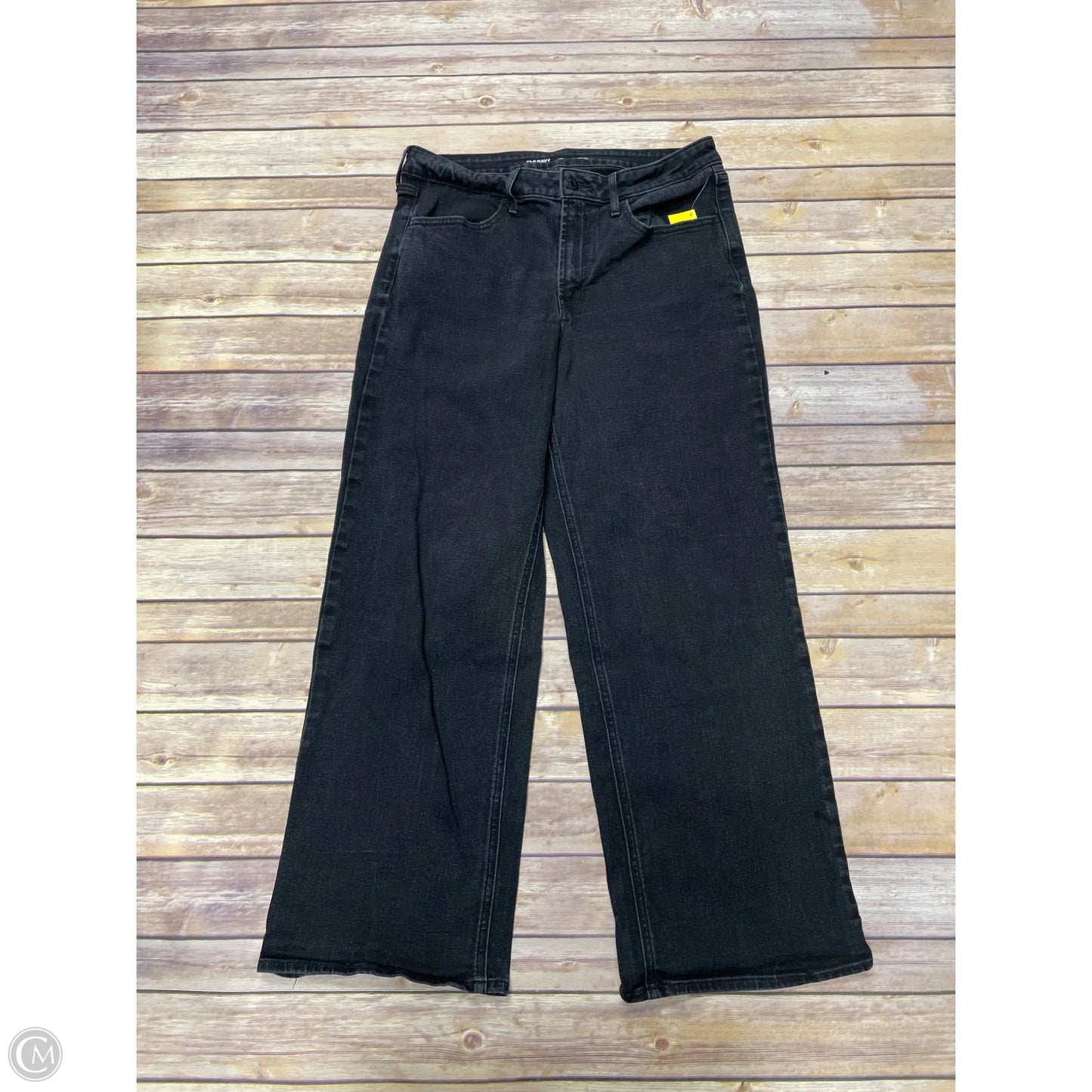 Jeans Wide Leg By Old Navy In Black Denim, Size: 12