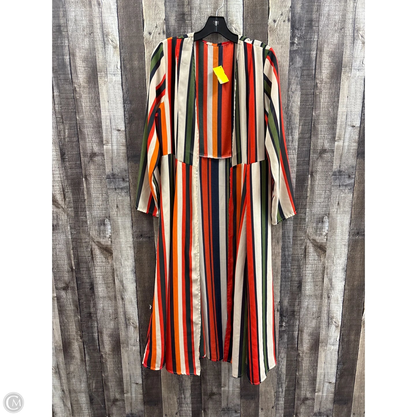 Cardigan By Cmf In Striped Pattern, Size: L
